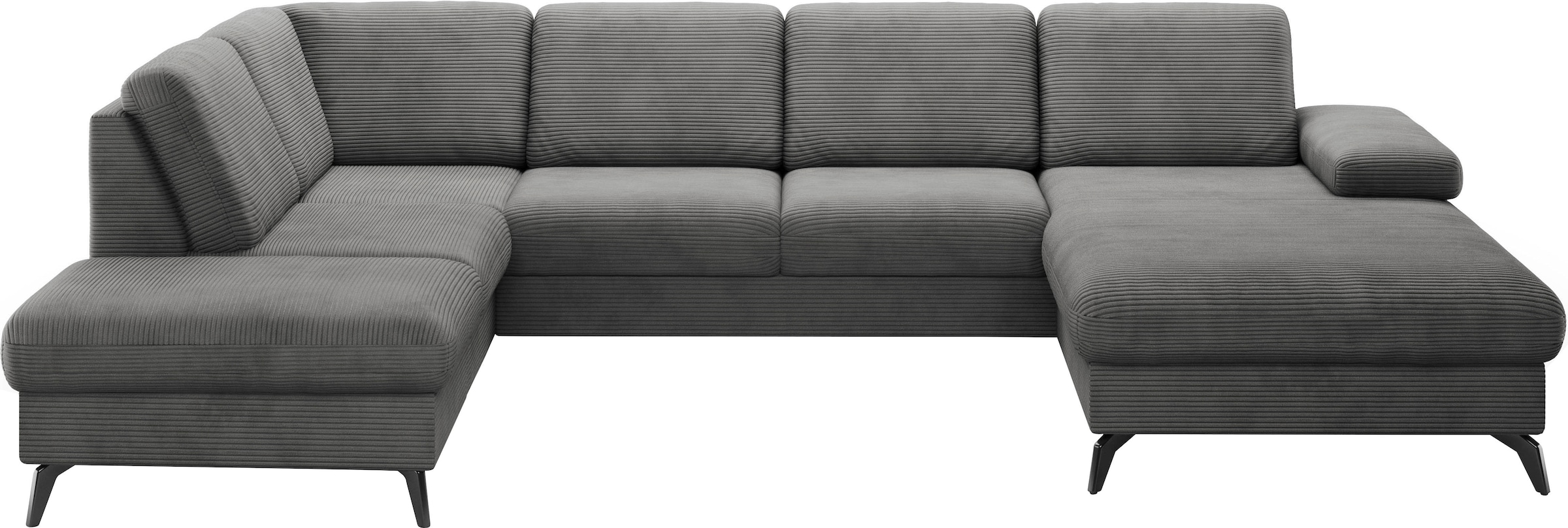 sit&more Wohnlandschaft »Morris Jubi U-Form«, inkl. Armteilfunktion und 1 Zierkissen, wahlweise mit Bettfunktion