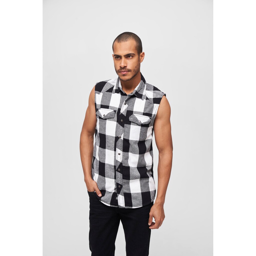 Brandit Jerseyweste »Brandit Herren Checkshirt Sleeveless«, (1 tlg.)