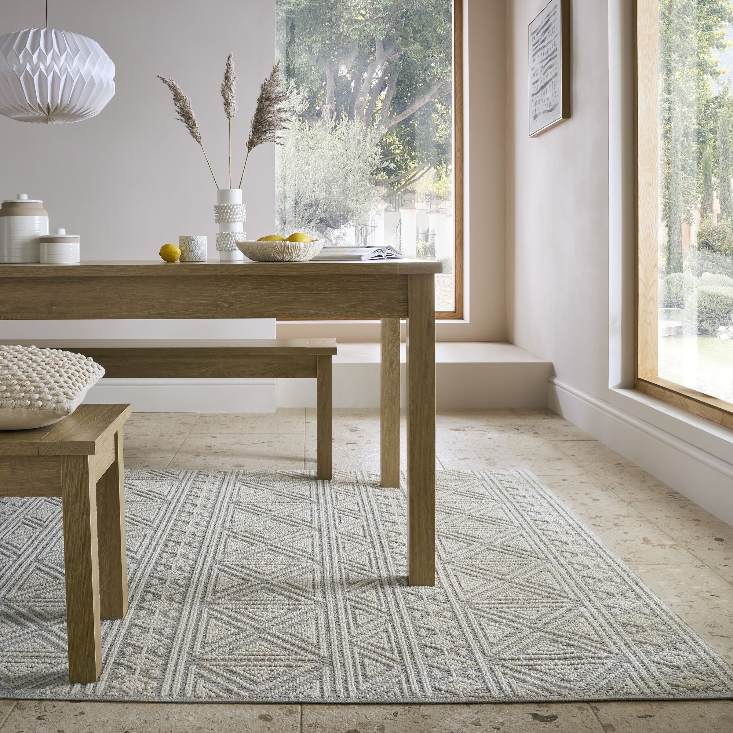 FLAIR RUGS Teppich "Lucia" rechteckig 9 mm Höhe waschbar, aus recyceltem Ma günstig online kaufen
