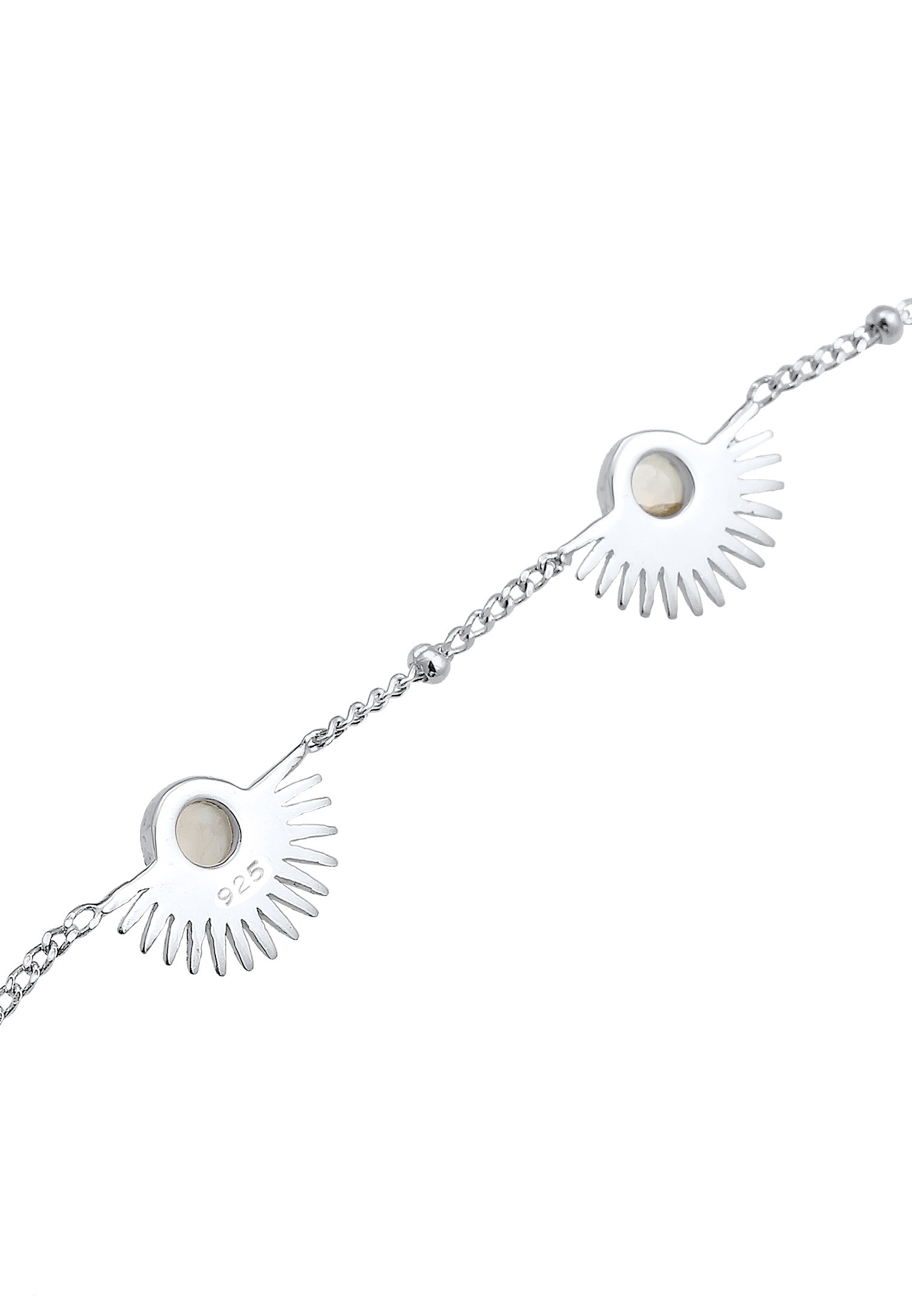 Elli Armband »Kugelkette Astro Mondstein Schmuckstein 925 Silber«