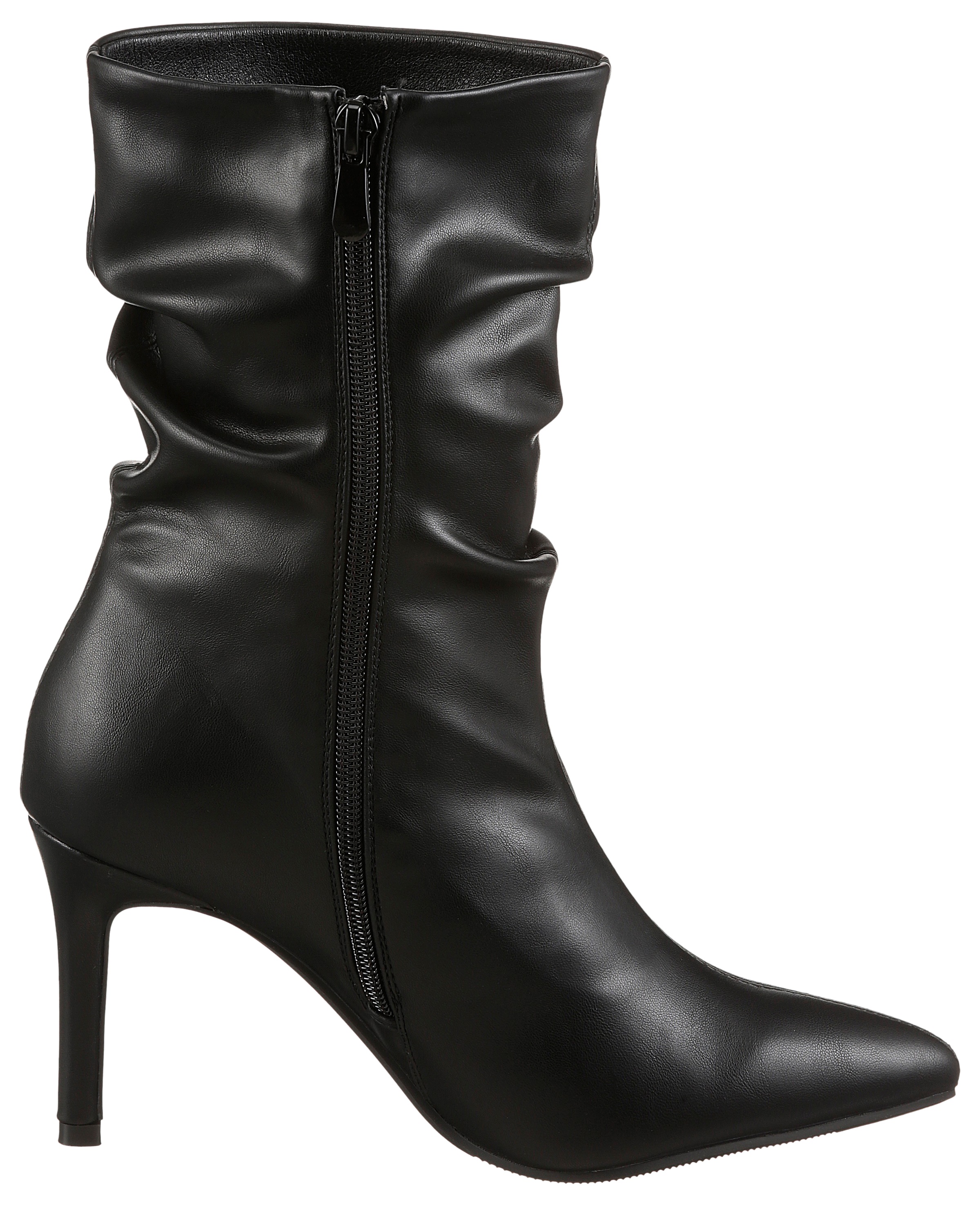 Aniston SHOES Stiefelette, mit Raffungen am slouchy Schaft - NEUE KOLLEKTION