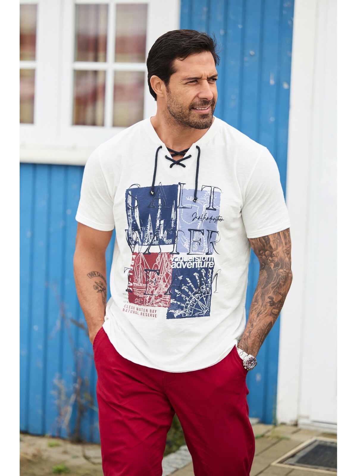 Jan Vanderstorm T-Shirt »T-Shirt KARLFRIED«, (1 tlg.)