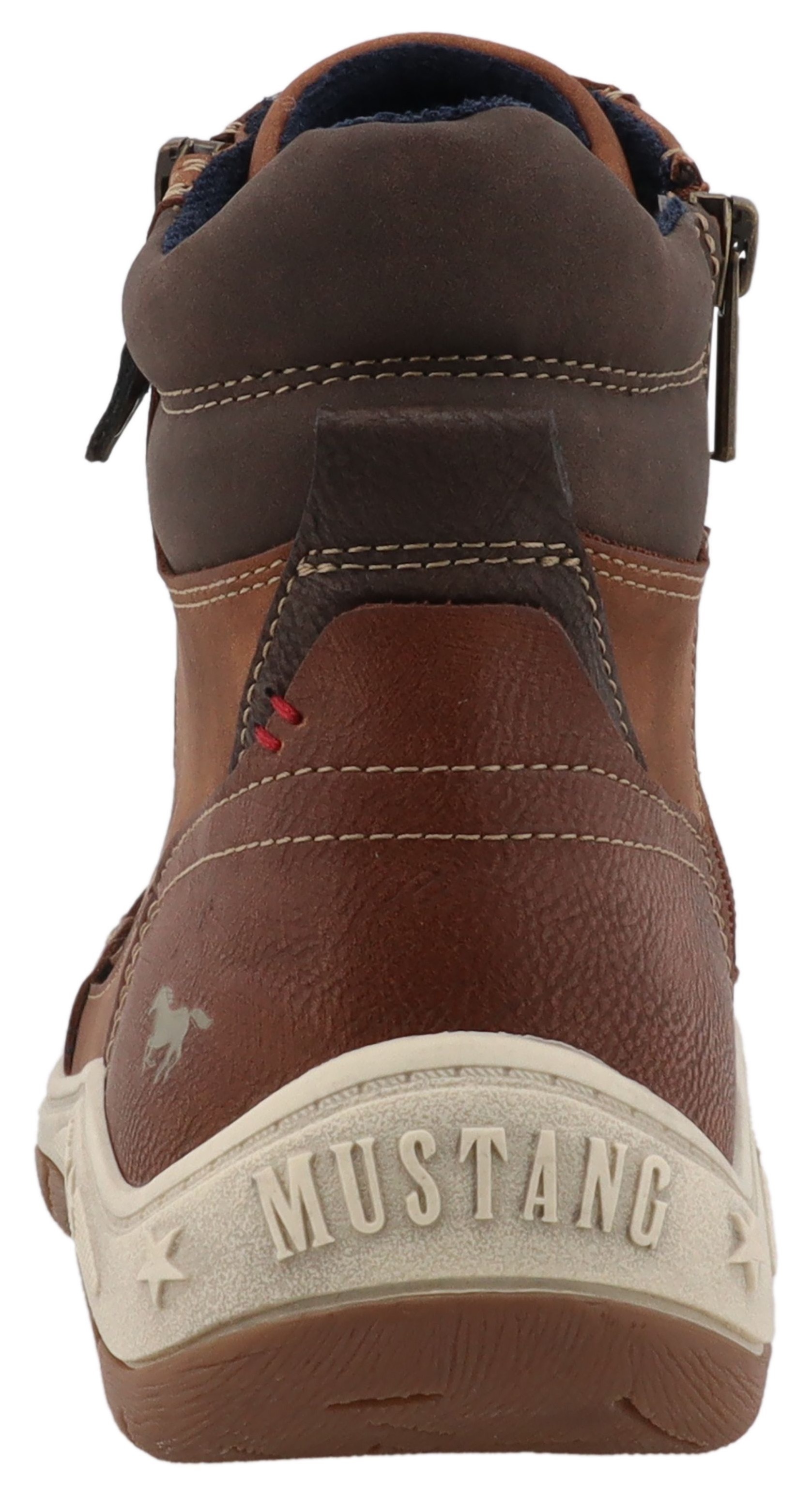 Mustang Shoes Schnürboots "Benedetto" High Top Sneaker, Schnürboots mit Rei günstig online kaufen