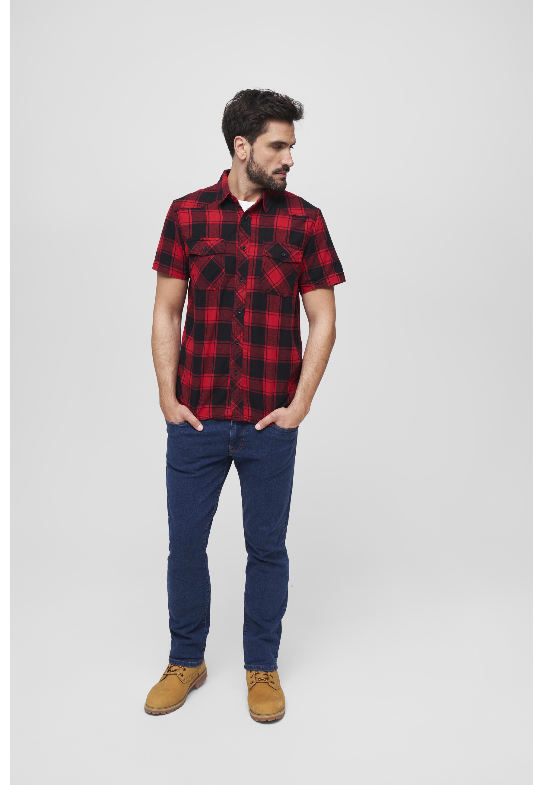 Brandit Kurzarmshirt »Brandit Herren Checkshirt Halfsleeve« 1 Stk.
