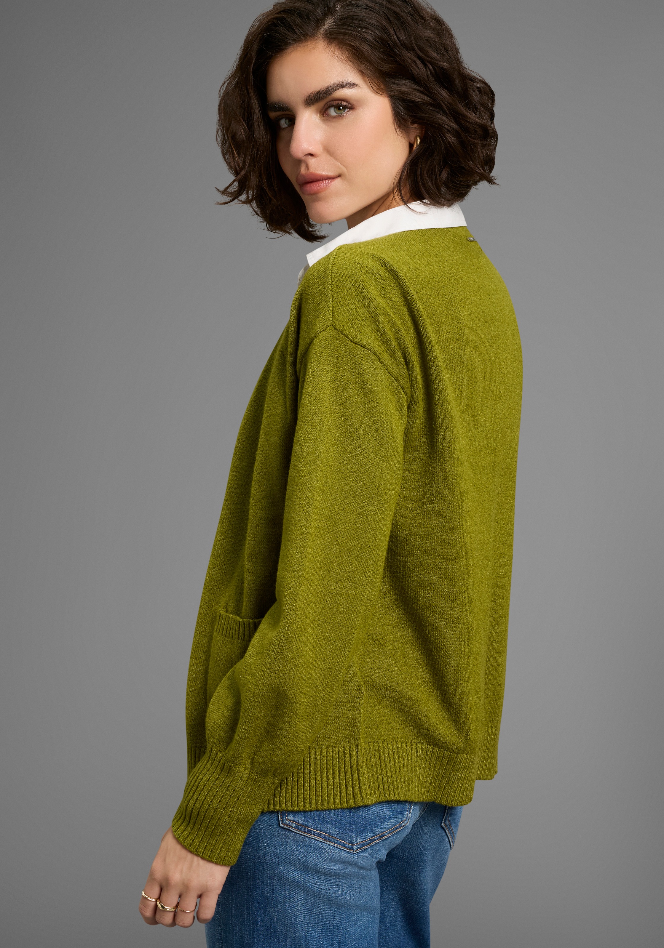 Laura Scott Strickjacke softer Übergangsstrick in lässiger, offener Form günstig online kaufen