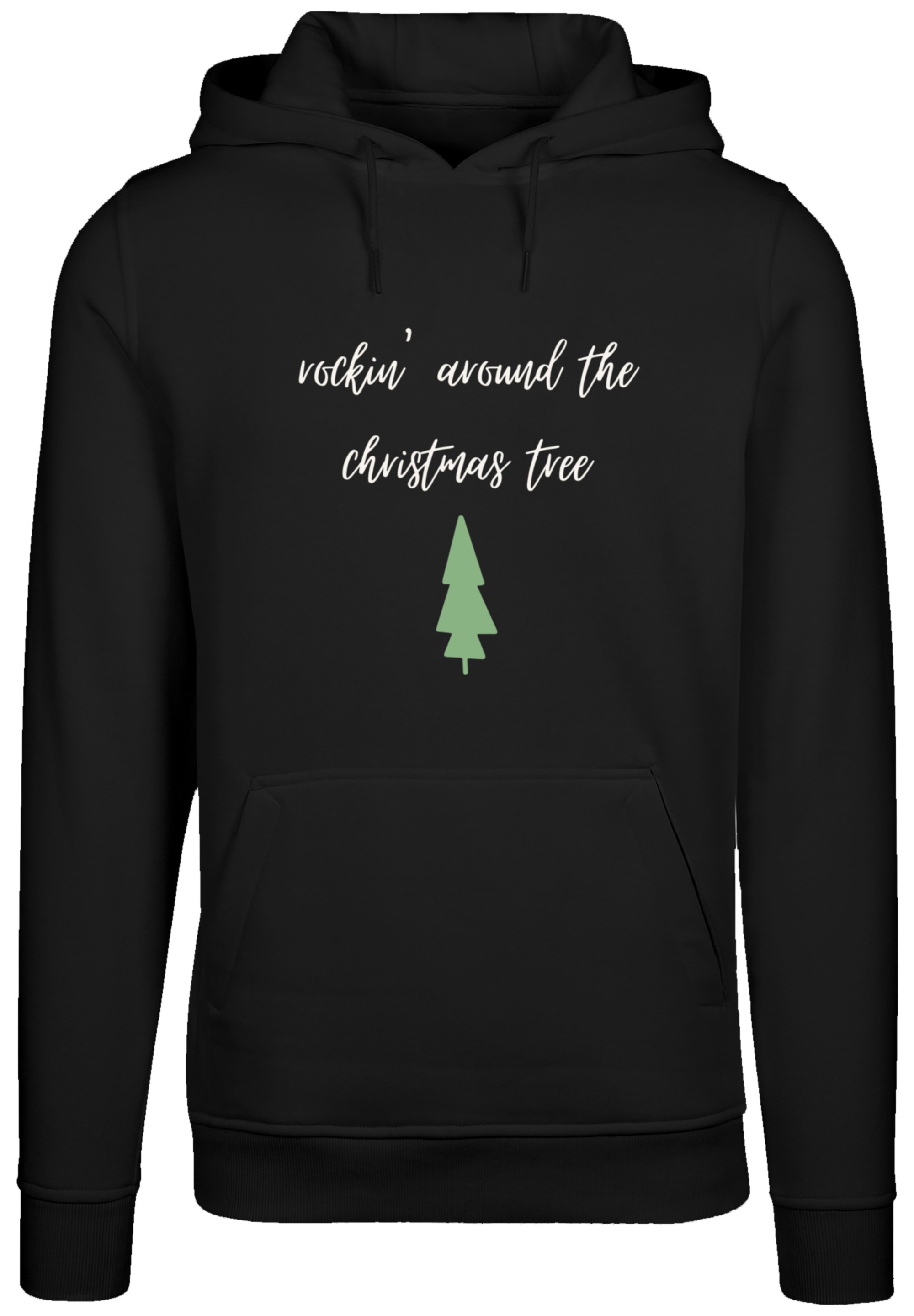 F4NT4STIC Kapuzenpullover »Rockin around the Christmas Weihnachten tree«, Premium Qualität, Weihnachten, Geschenk