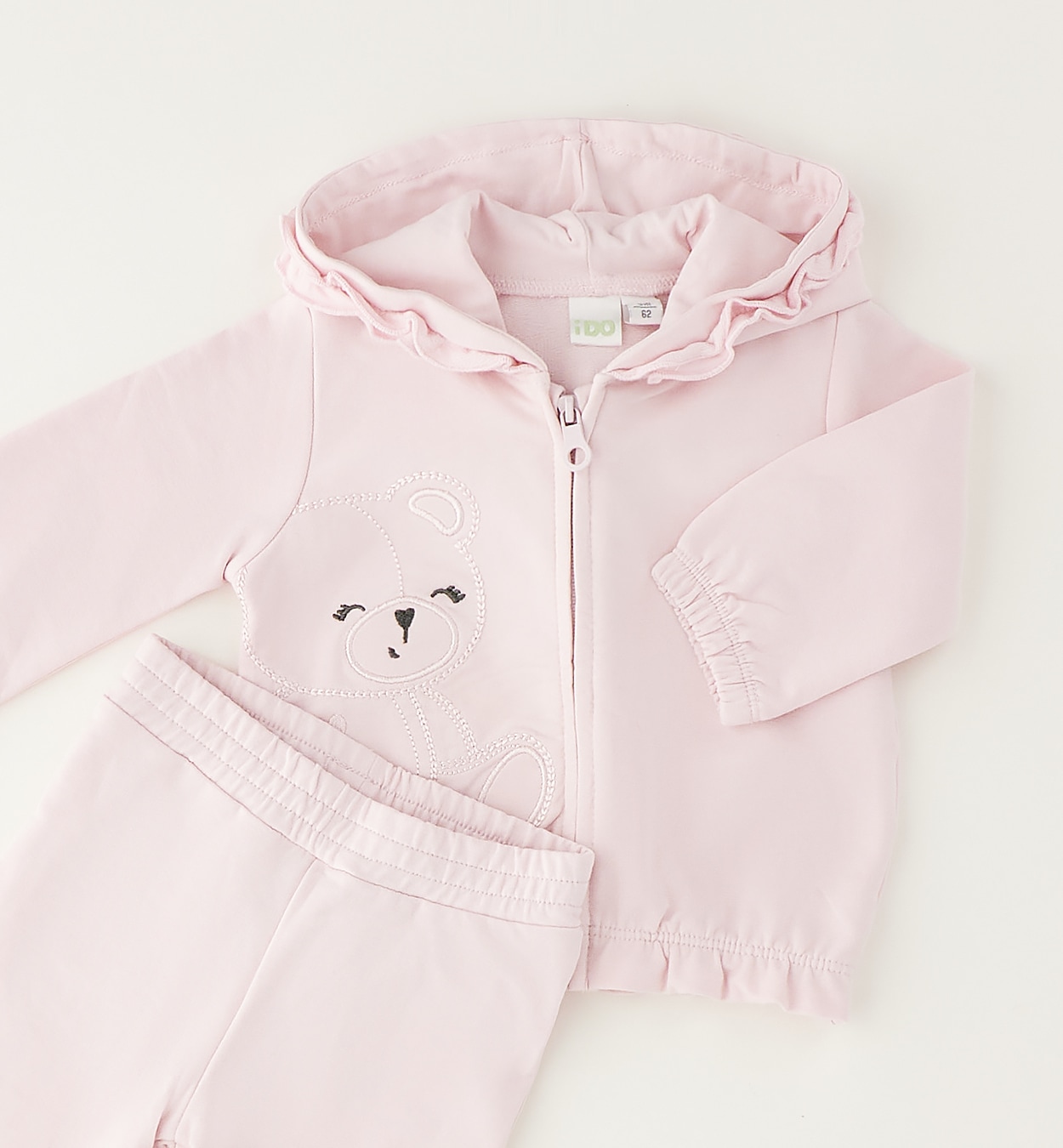 iDo Fleeceoverall "BABY GIRL TWO PIECES SET"