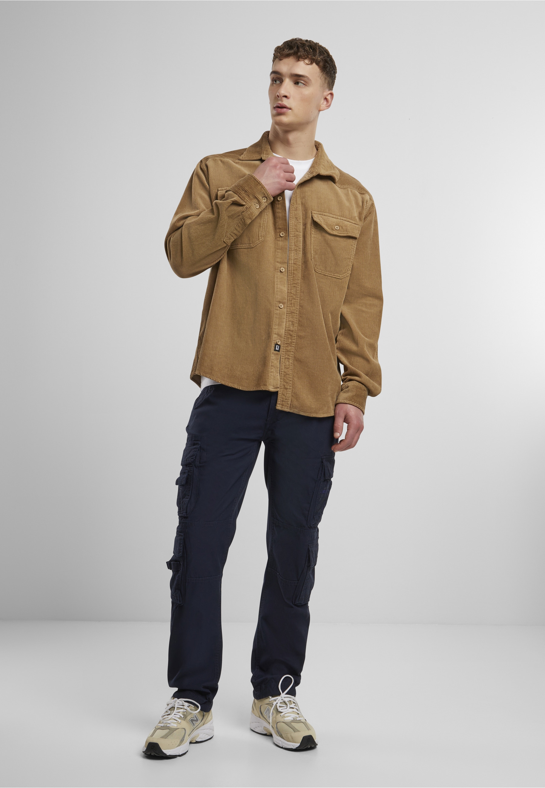 Brandit Langarmhemd »Brandit Herren Corduroy Classic Shirt Long Sleeve« 1 Stk.