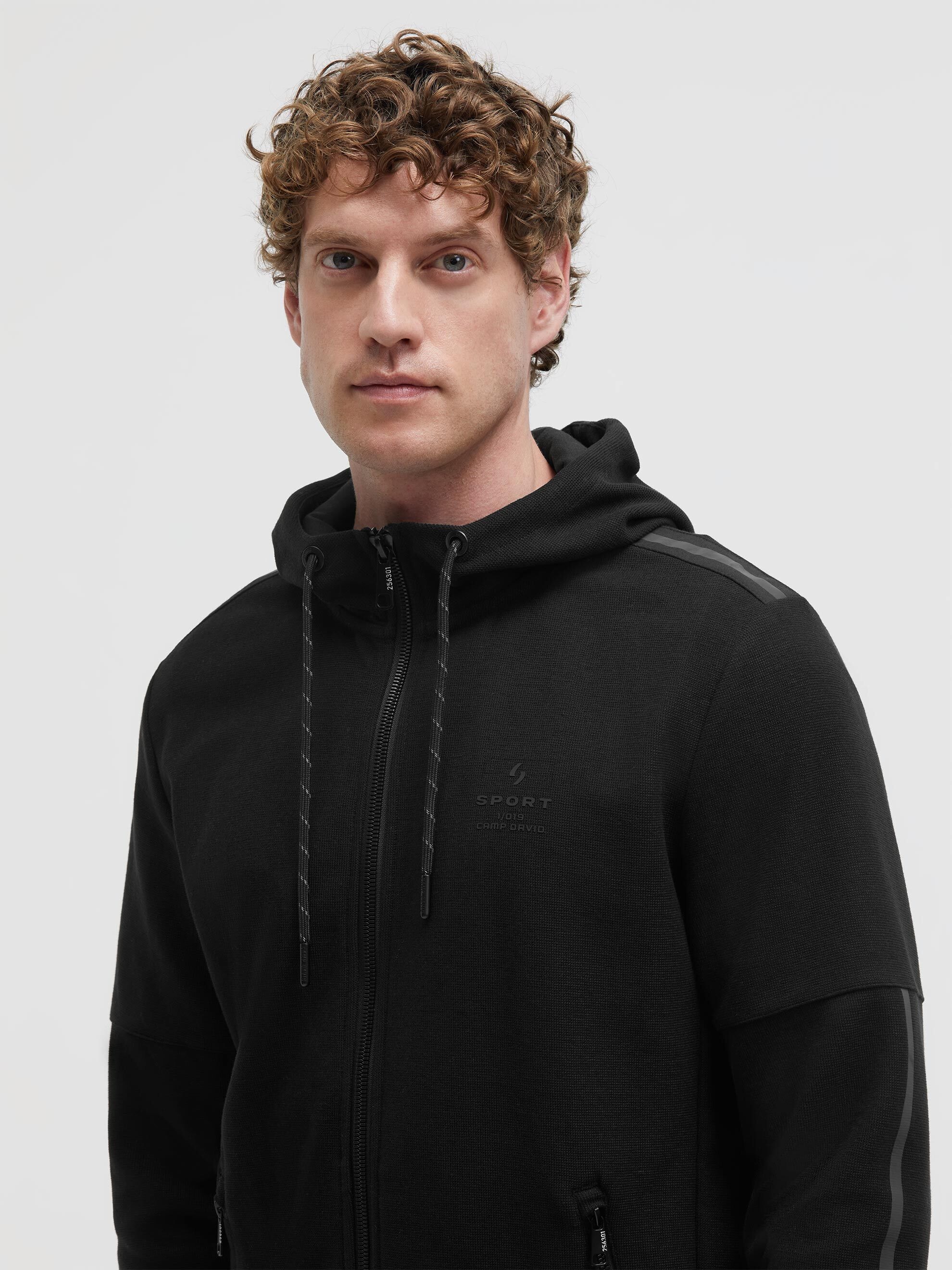 CAMP DAVID Kapuzensweatjacke mit Reißverschlusstaschen