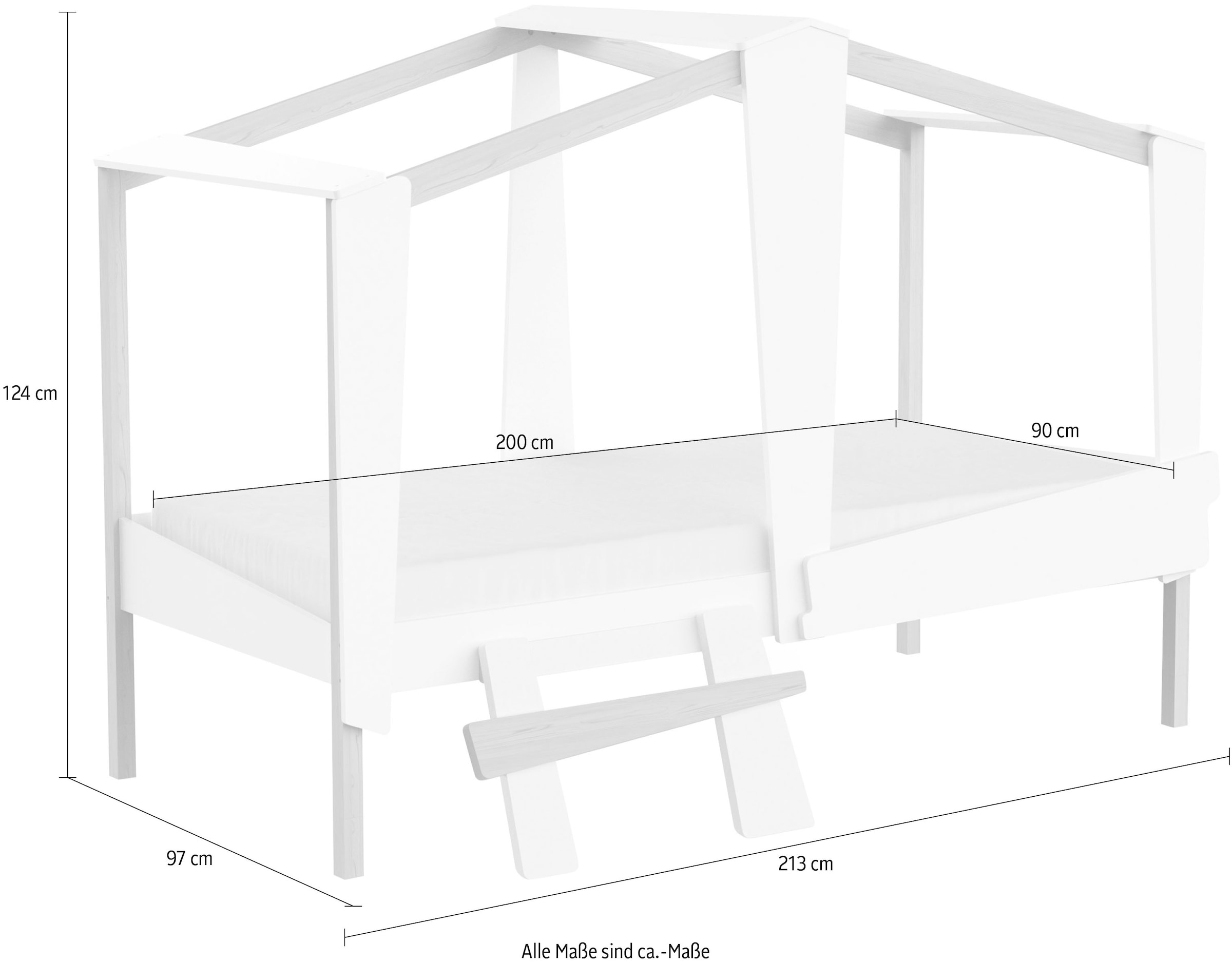 Demeyere GROUP Spielbett »Cabane«, Bett Form Baumhaus