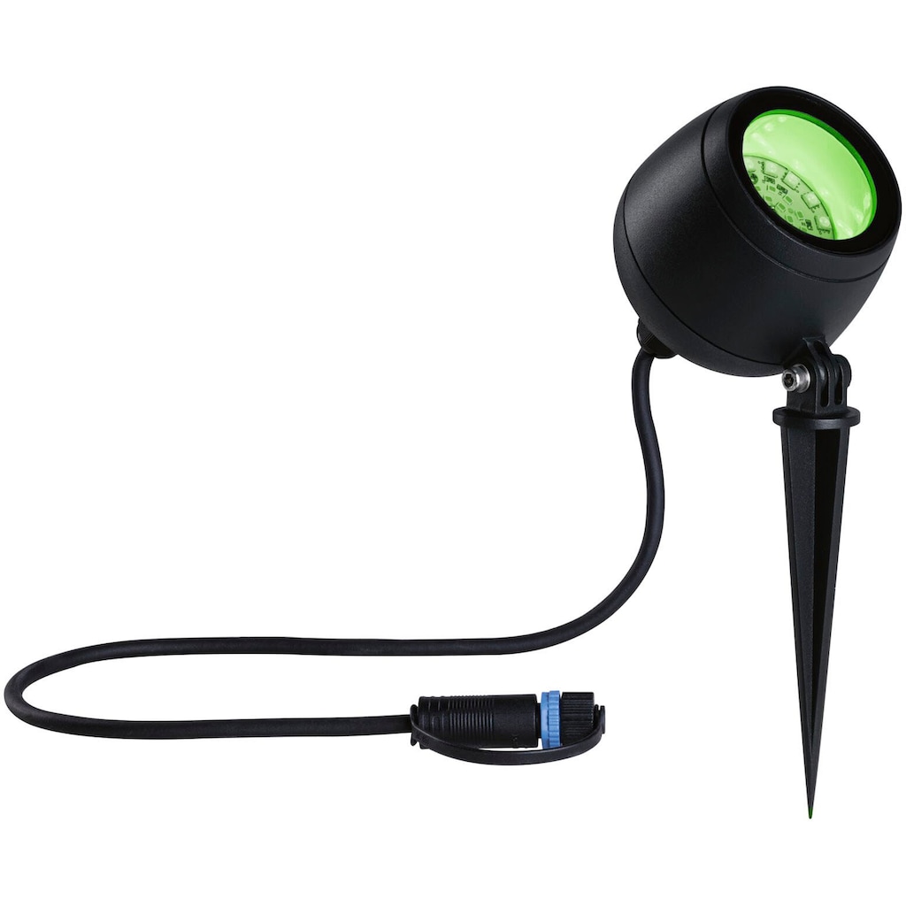 Paulmann LED Gartenleuchte »Outdoor Plug & Shine Spot Kikolo RGBW ZigBee«, 1 flammig-flammig