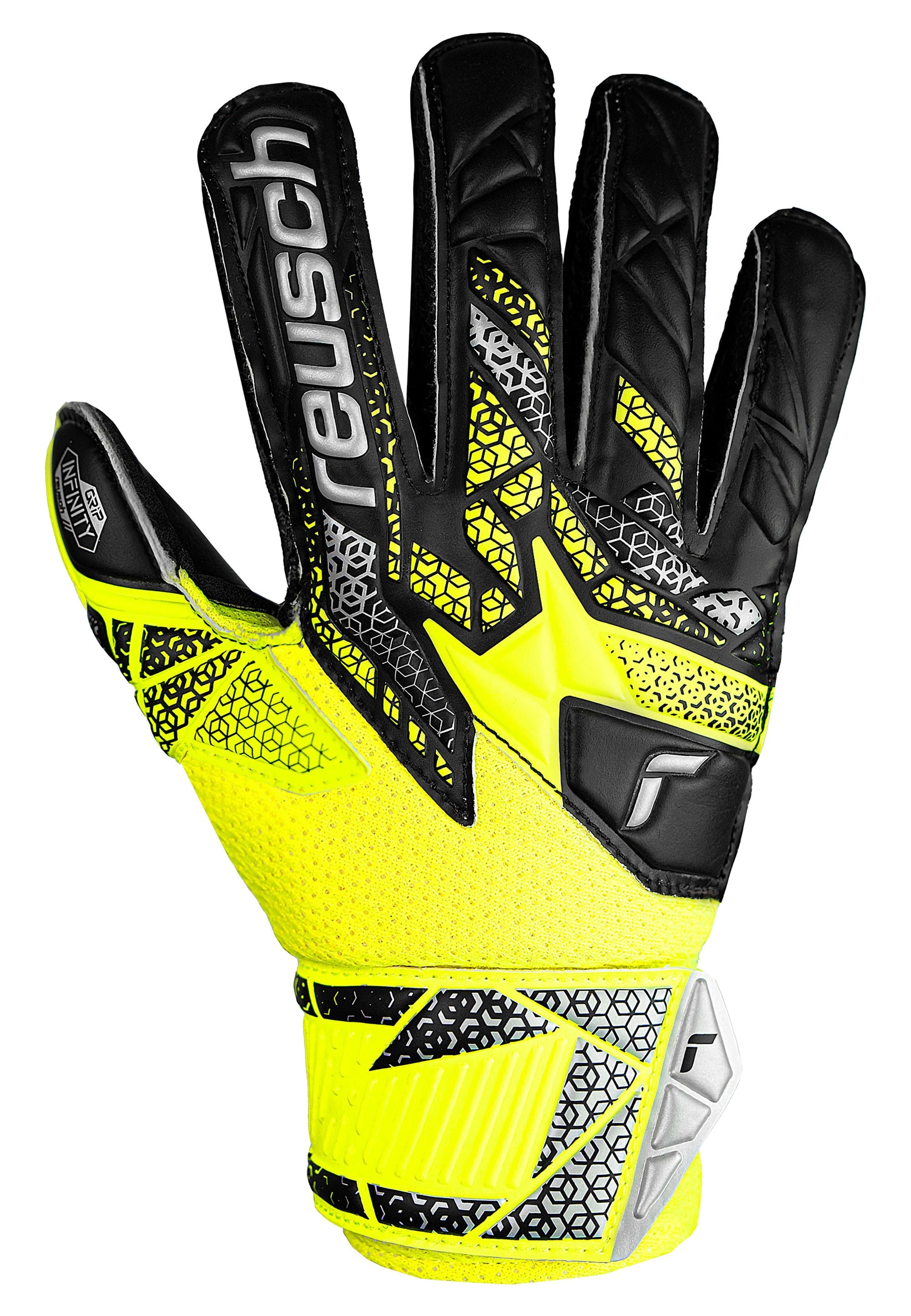 Reusch Torwarthandschuhe »Attrakt Infinity Junior« Finger Support mit Expanse Cut