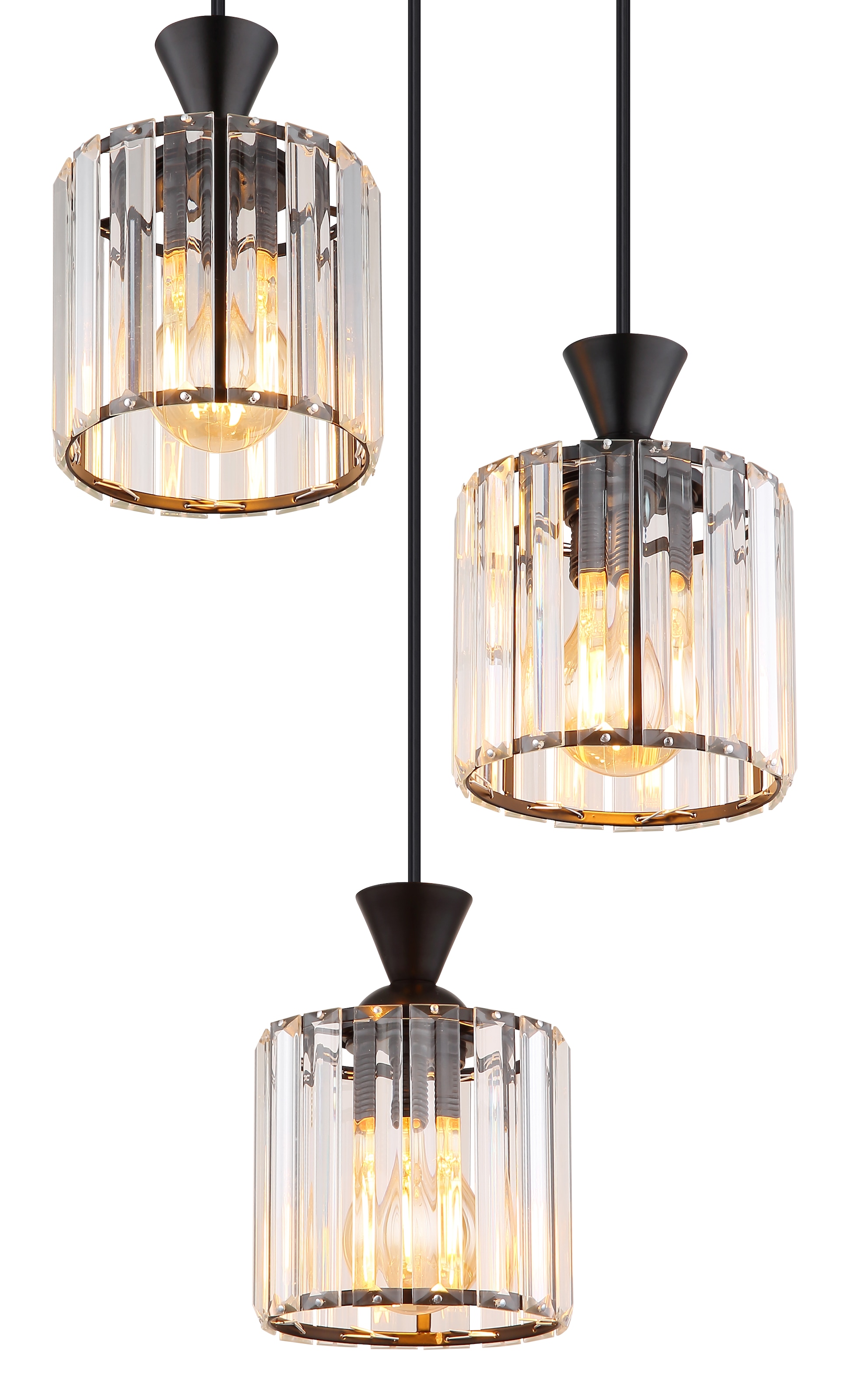 GLOBO LIGHTING Hängeleuchte »JORDANA«, Leuchtmittel E27 | ohne Leuchtmittel, Hängelampe/Pendelleuchte/Esszimmer/Wohnzimmer/Esstisch