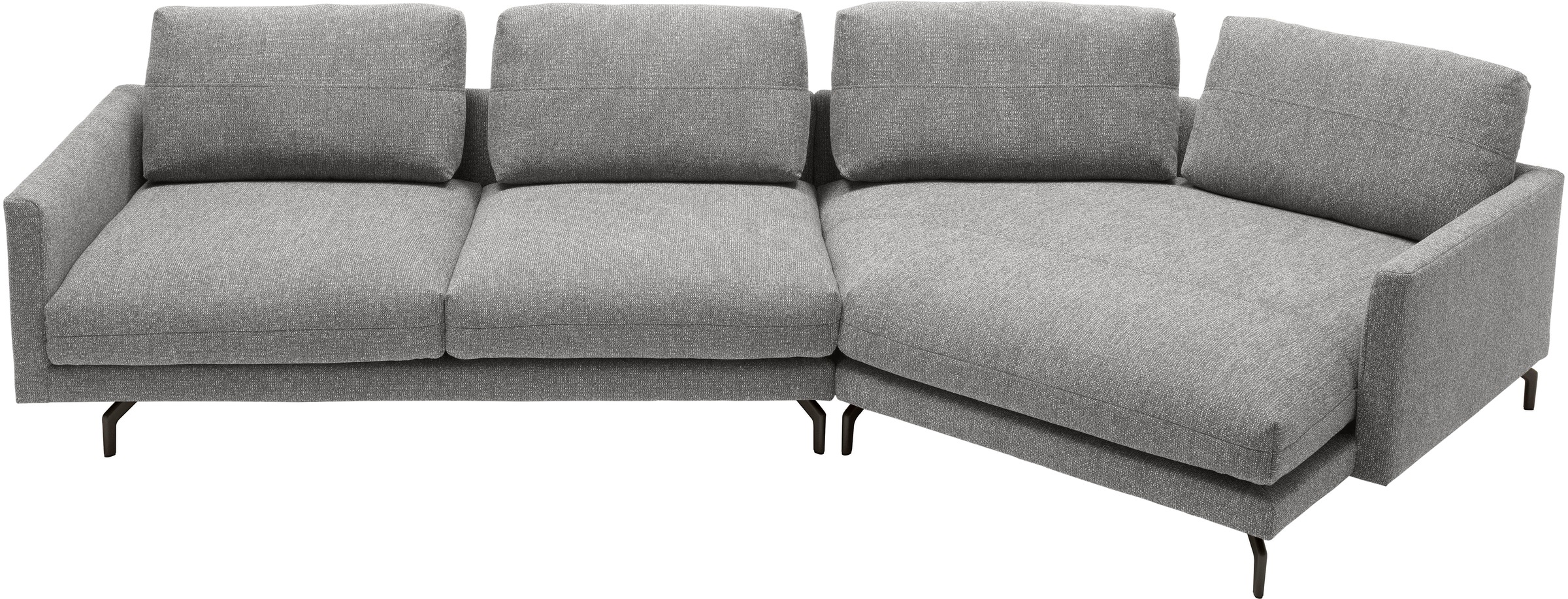 Creation BY ROLF BENZ Wohnlandschaft "CR.414 mit Kuschelecke für Wohlfühlkomfort" Wahlweise aus Leder oder Chenille
