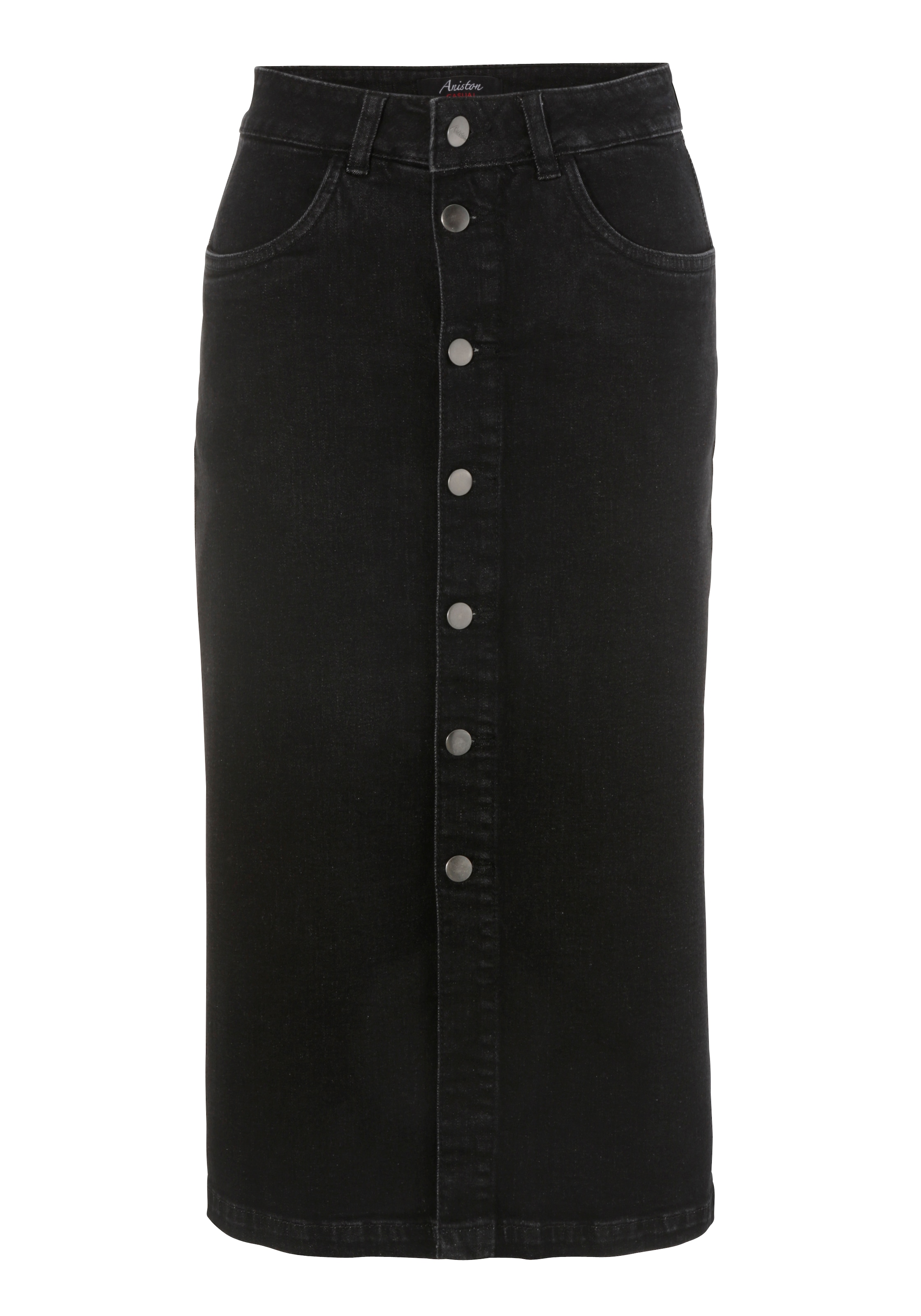 Aniston CASUAL Jeansrock, mit Knopfverschluss | online BAUR bestellen