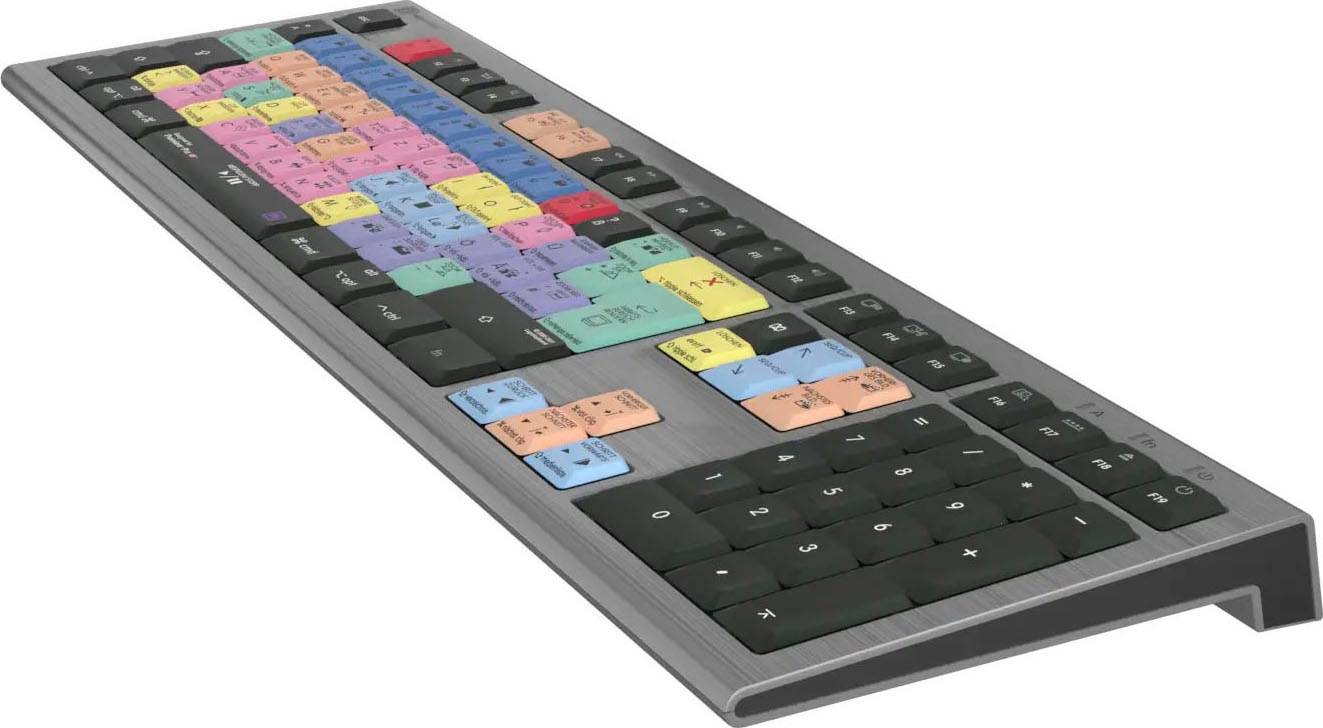 Logickeyboard Tastatur »Adobe Premiere Pro CC Astra 2 DE (Mac)«, (Ziffernblock-USB-Anschluss)
