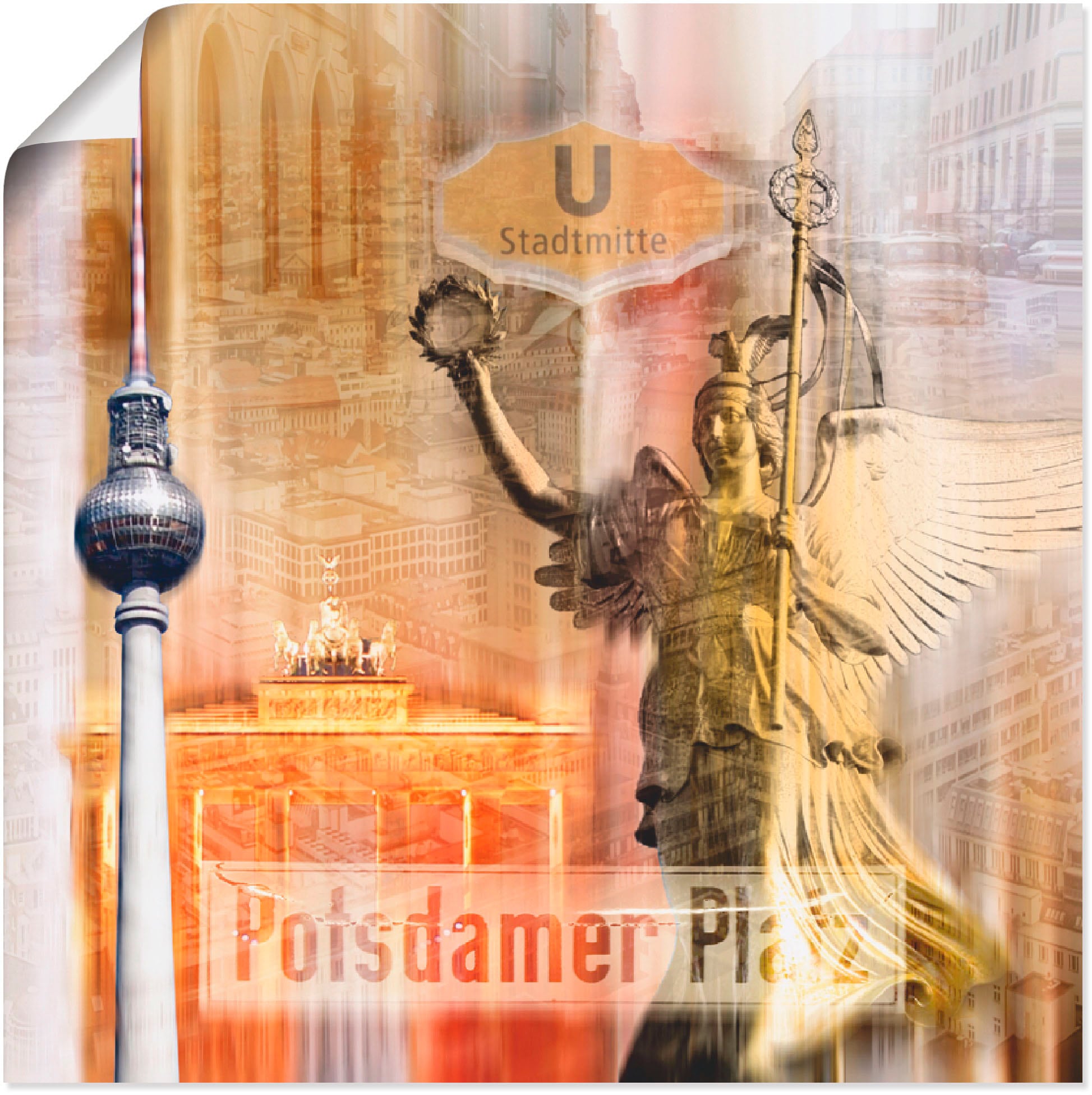 Artland Paveikslas »Berlin Skyline Collage V« ...