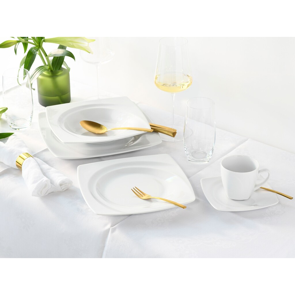 CreaTable Kombiservice »Geschirr-Set Celebration«, (Set, 30 tlg., Kaffeeservice und Tafelservice im Set, für 6 Personen)