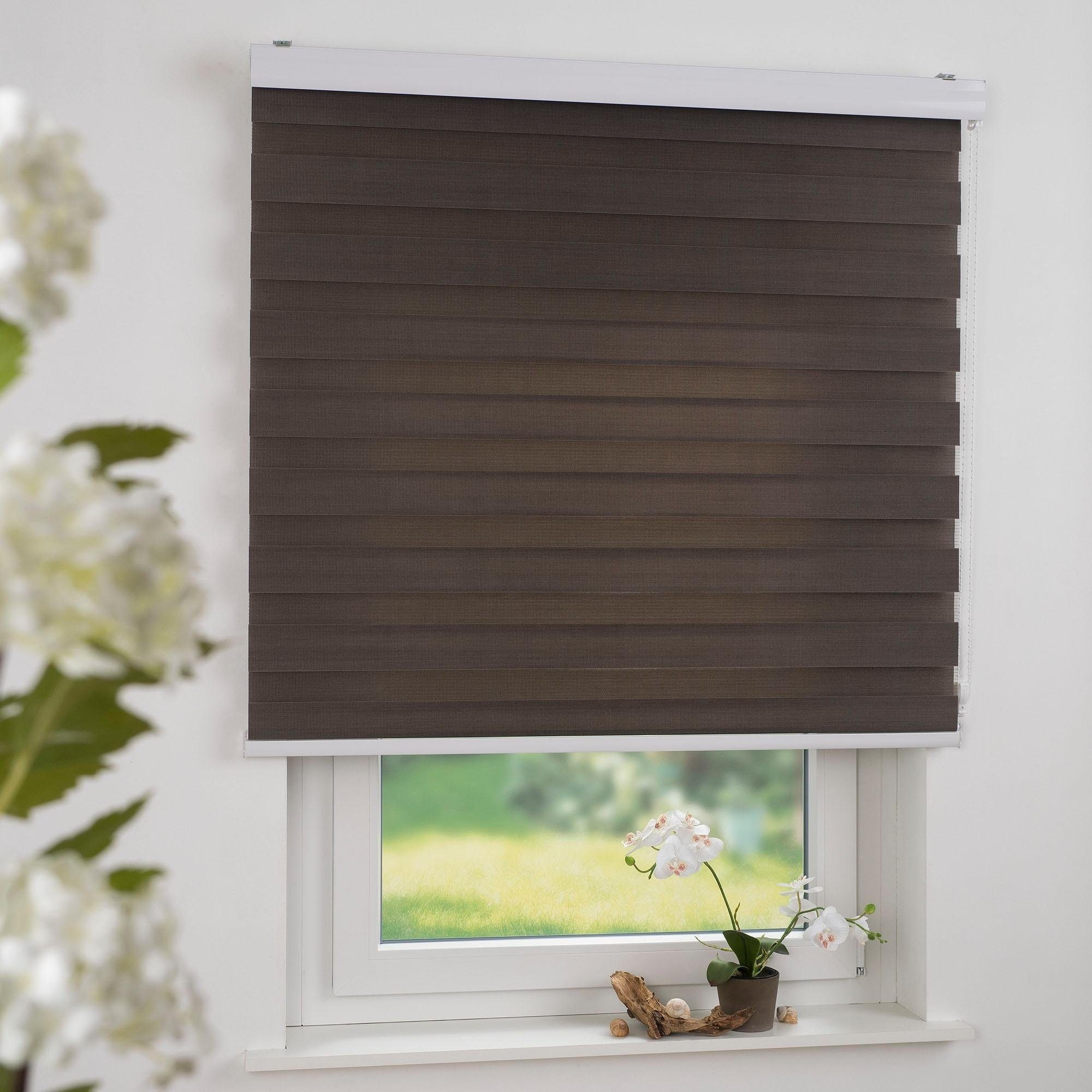 Liedeco Doppelrollo »Duo-Rollo mit Blende«, Lichtschutz