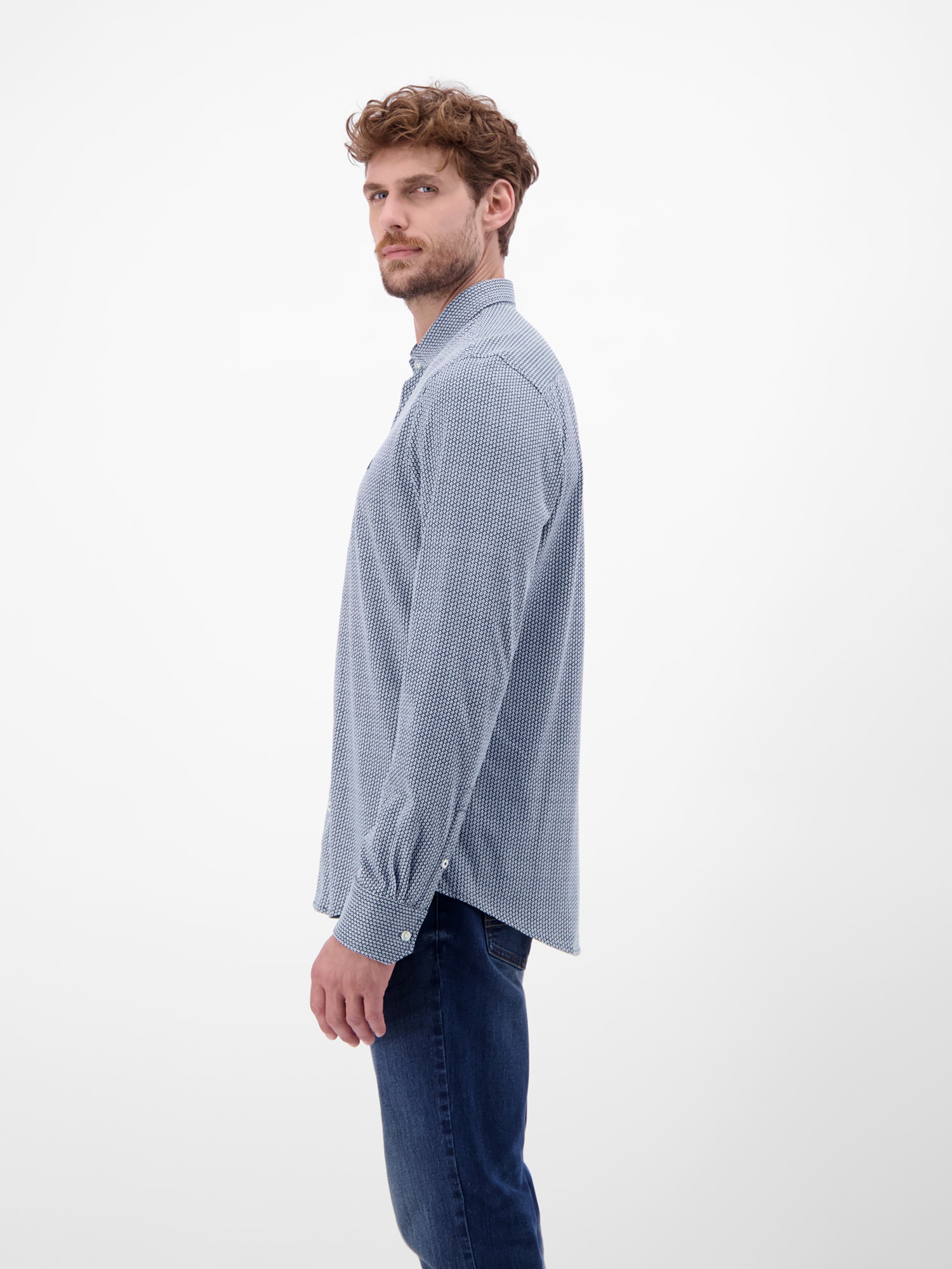 LERROS Karohemd »LERROS Langarmhemd mit Minimal-Karomuster«