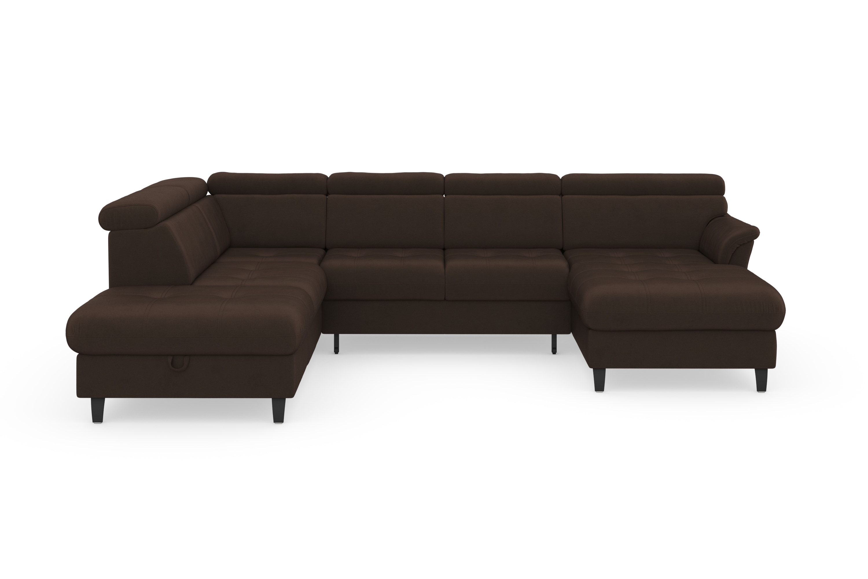 sit&more Wohnlandschaft "Marano U-Form" inklusive Kopfteilverstellung, optional Schlaffunktion & Bettkasten
