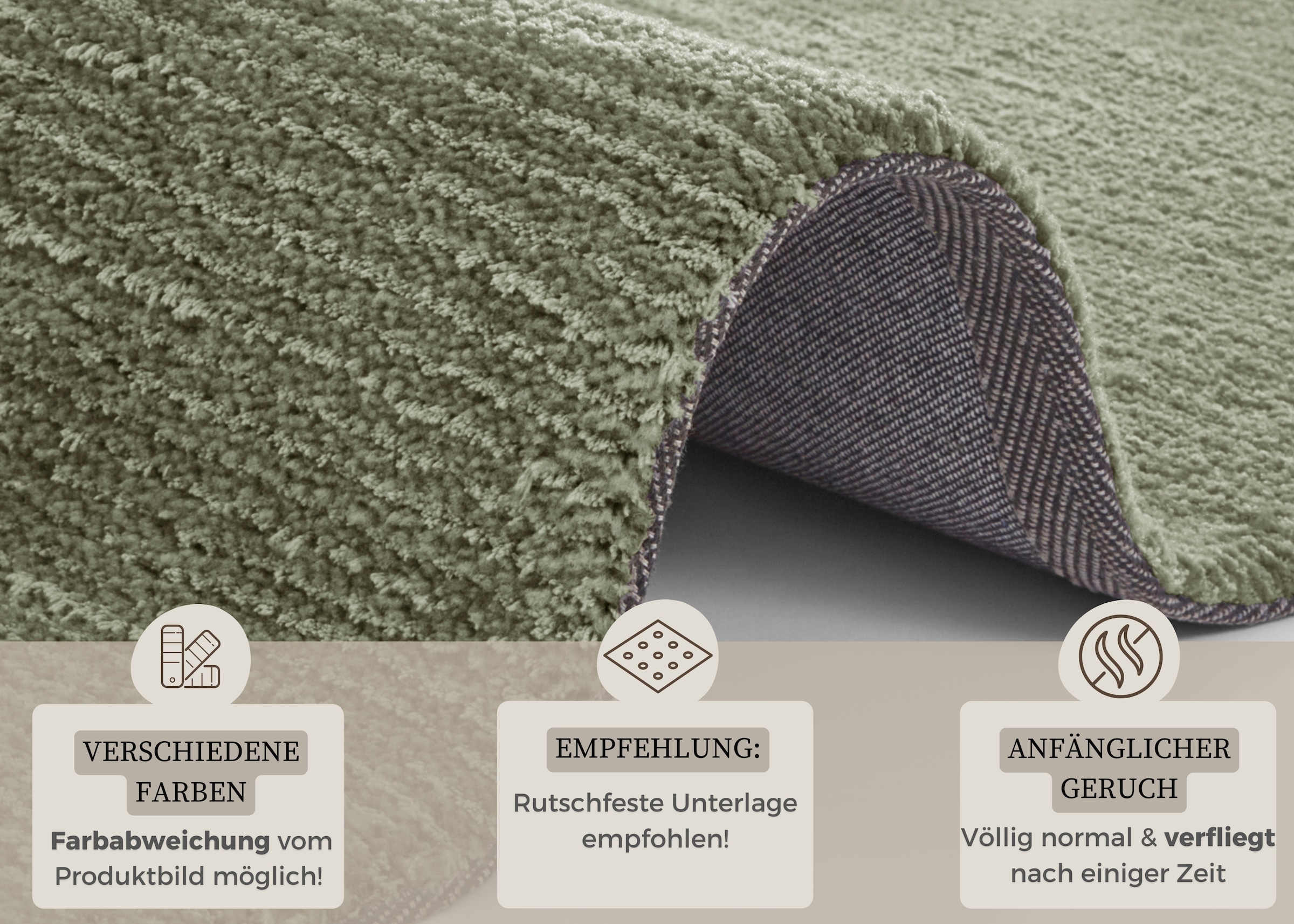 HANSE Home Teppich »Supersoft«, rechteckig, 10 mm Höhe, Kurzflor, Läufer Modern, Einfarbig, Wohnzimmer, Schlafzimmer