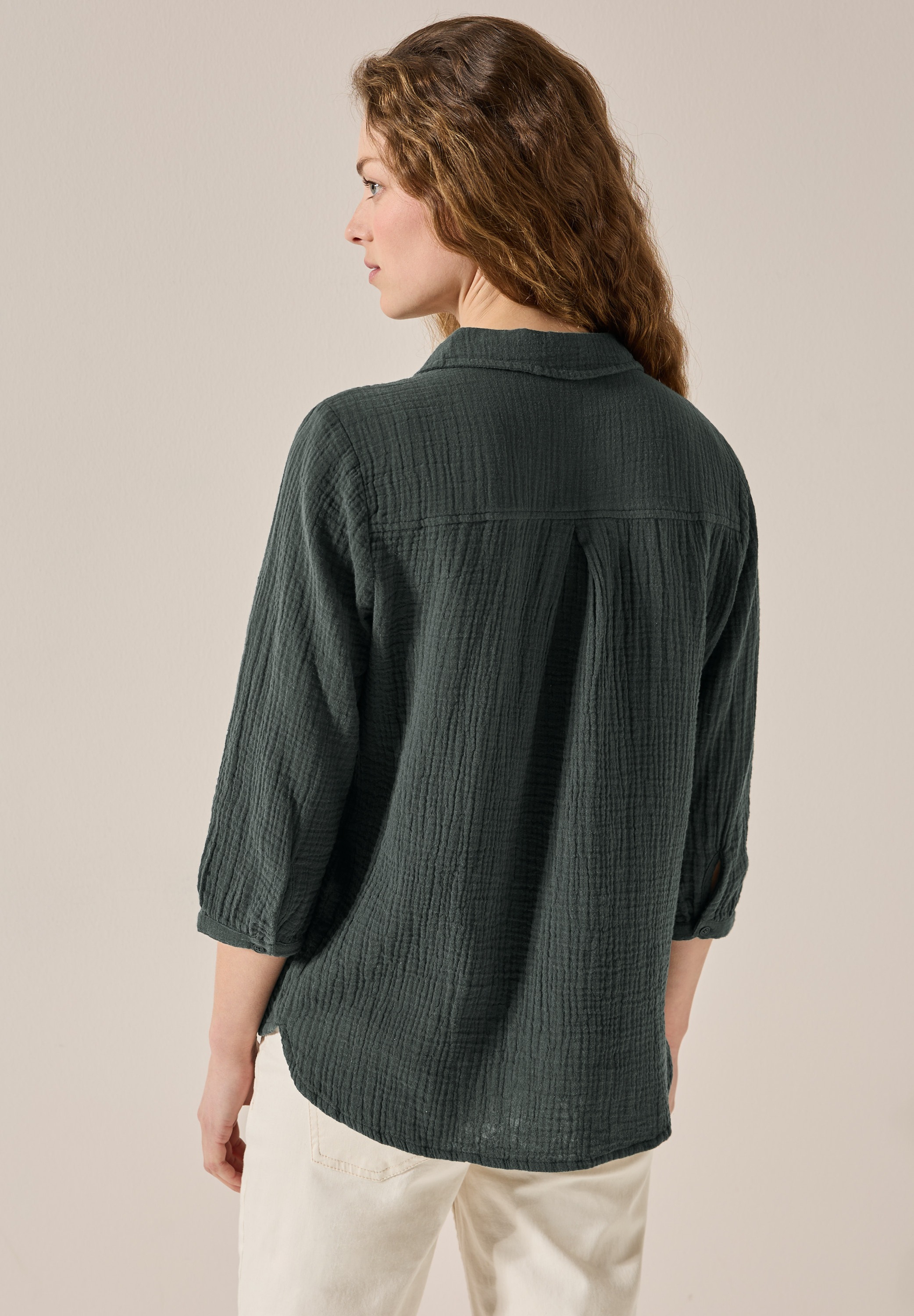 Cecil Klassische Bluse, mit 3/4 Ärmeln