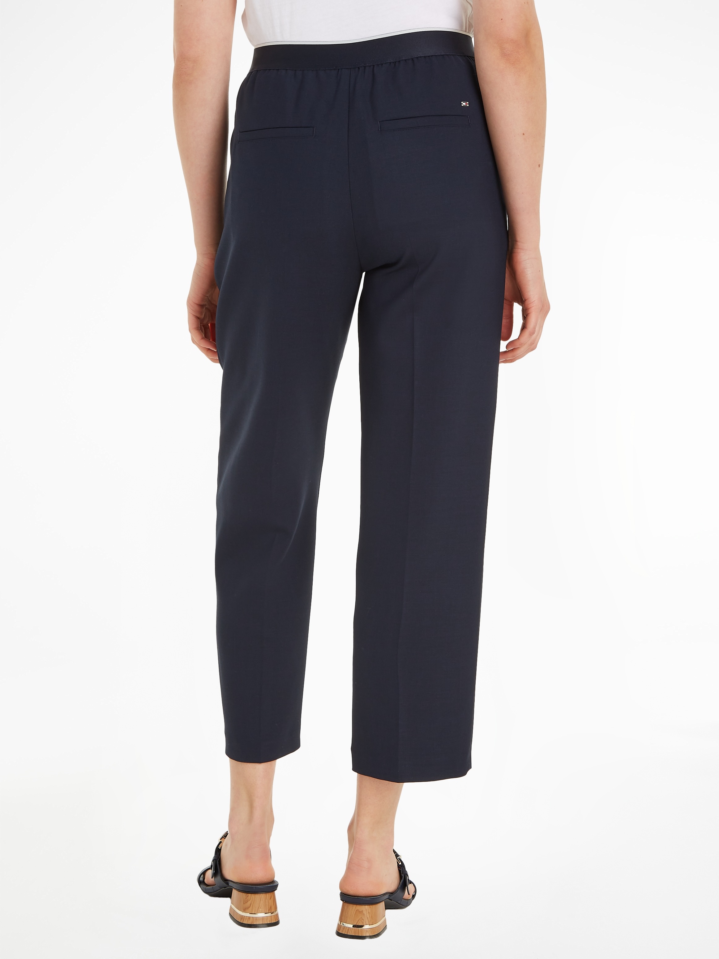 Tommy Hilfiger Webhose "SLIM STRAIGHT LOGO PANT", mit Logoschriftzug günstig online kaufen