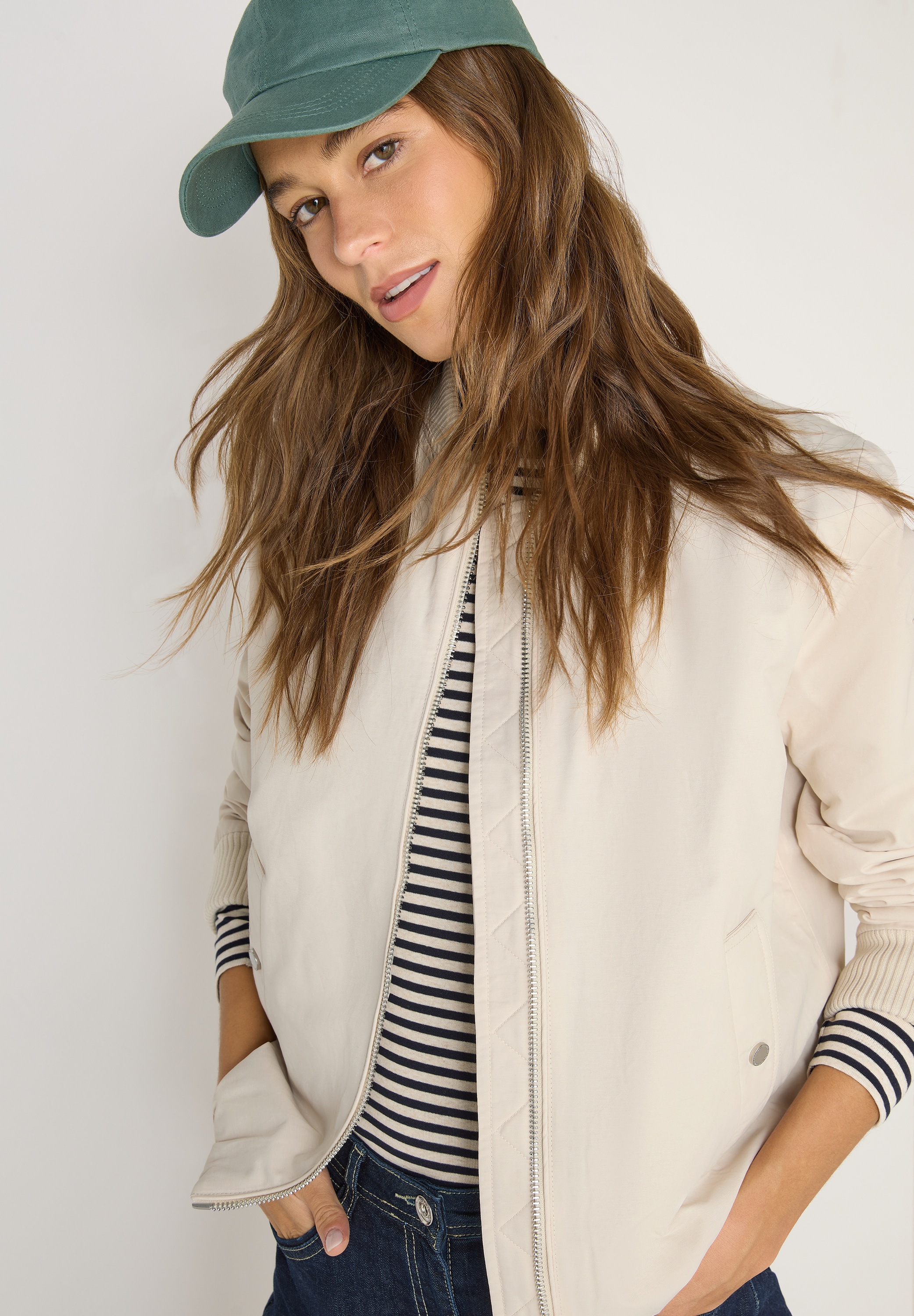 Cecil Kurzjacke ohne Kapuze mit Rundhalsausschnitt günstig online kaufen