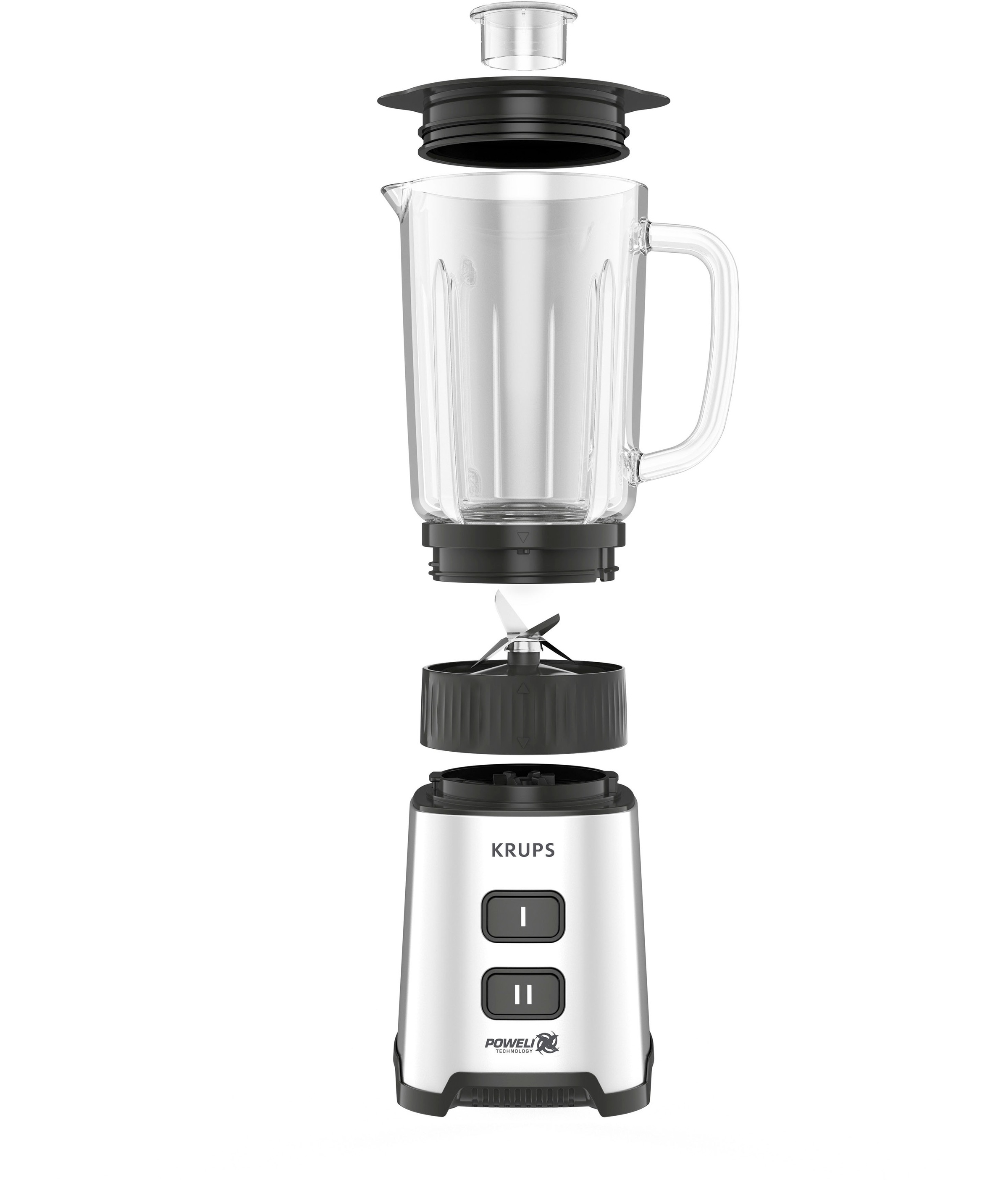 Krups Standmixer »KB17GD Pulseo«, 400 W, herausnehmbare Klingen, 2 Geschwindigkeiten, Textur-Kontrolle