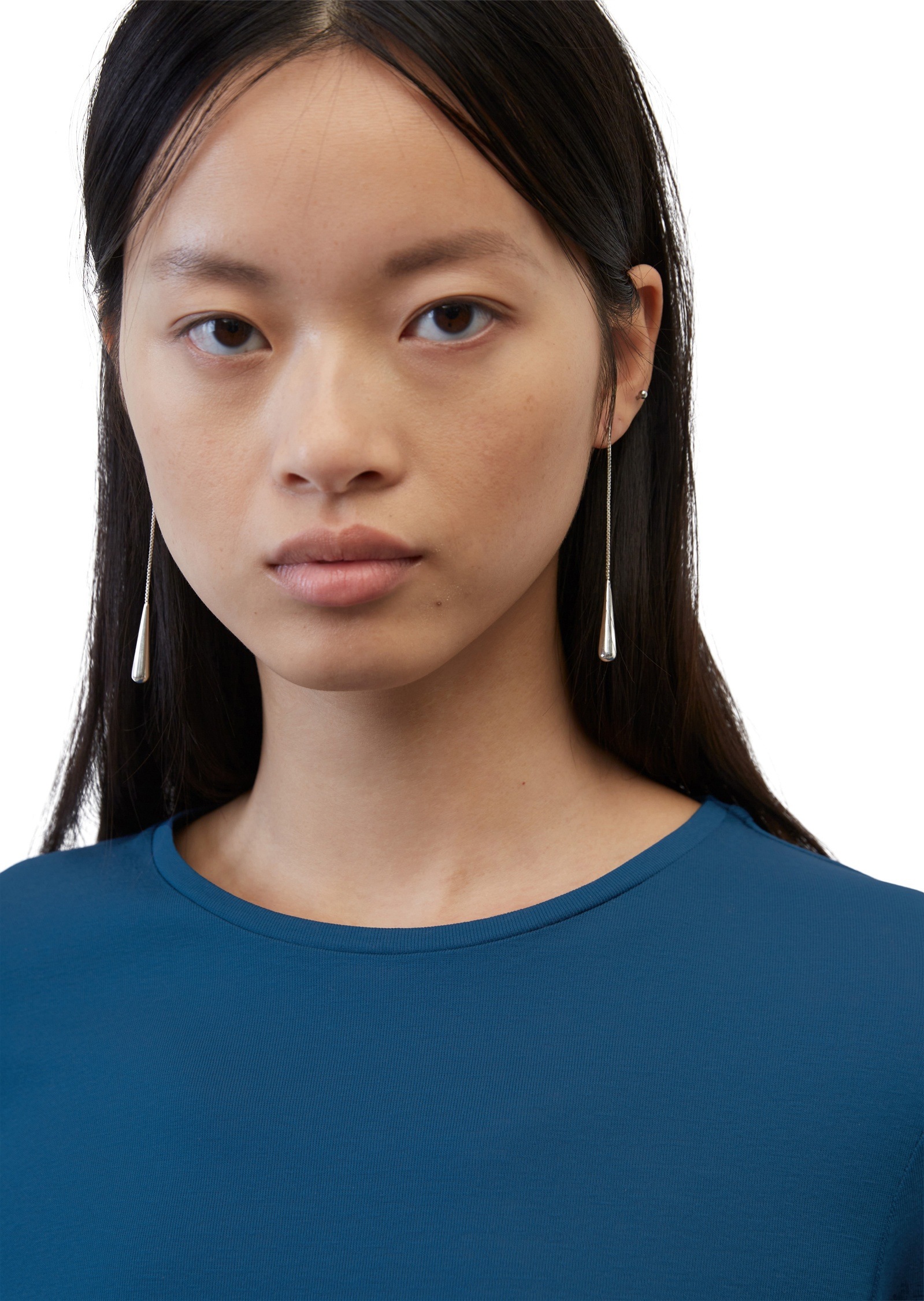 Marc O'Polo Langarmshirt »aus mercerisierter Bio-Baumwolle«