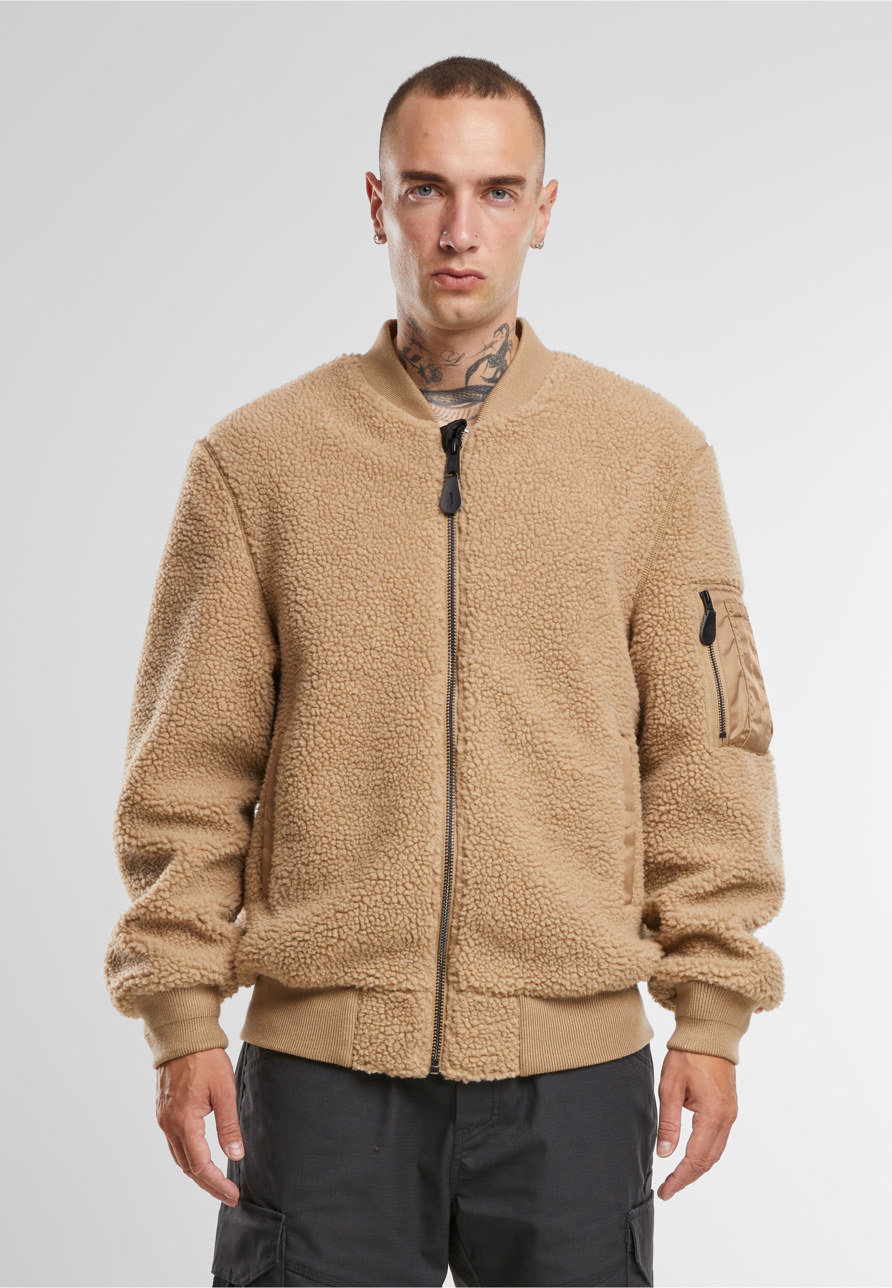 Brandit Allwetterjacke »Brandit MA1 Sherpa Jacket« 1 Stk. tlg. ohne Kapuze