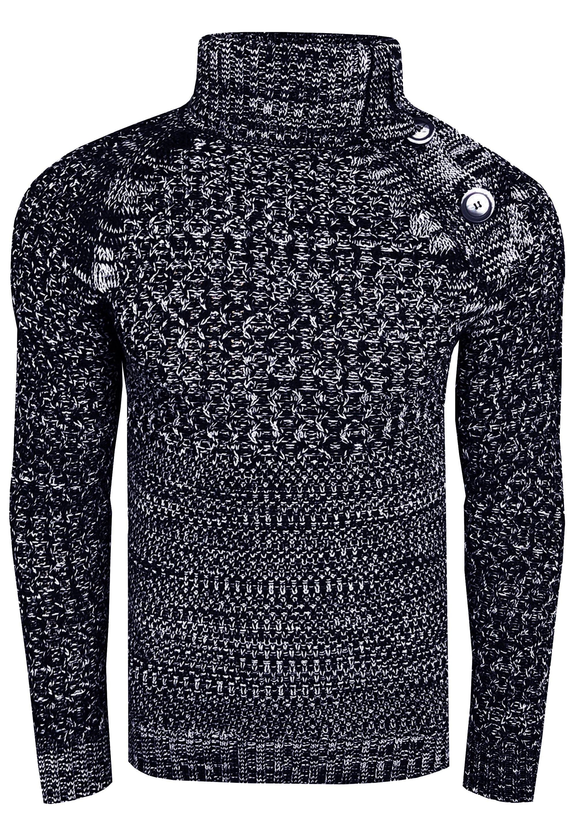 Rusty Neal Strickpullover, mit modischen Zierknöpfen