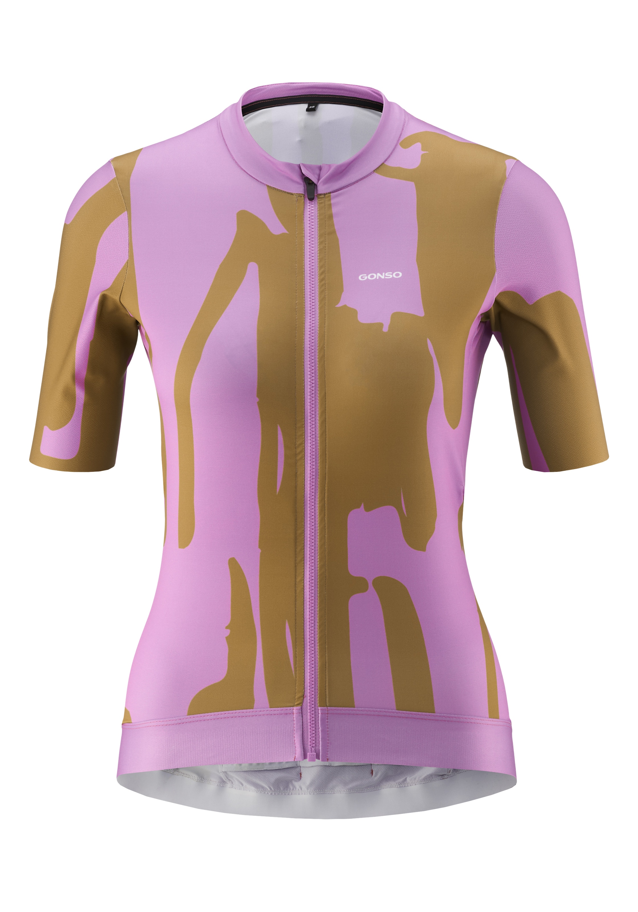 Gonso Radtrikot »Road Jersey Print W« Damen Fahrradtrikot, modernes Trikot mit 3-teiliger Rückentasche