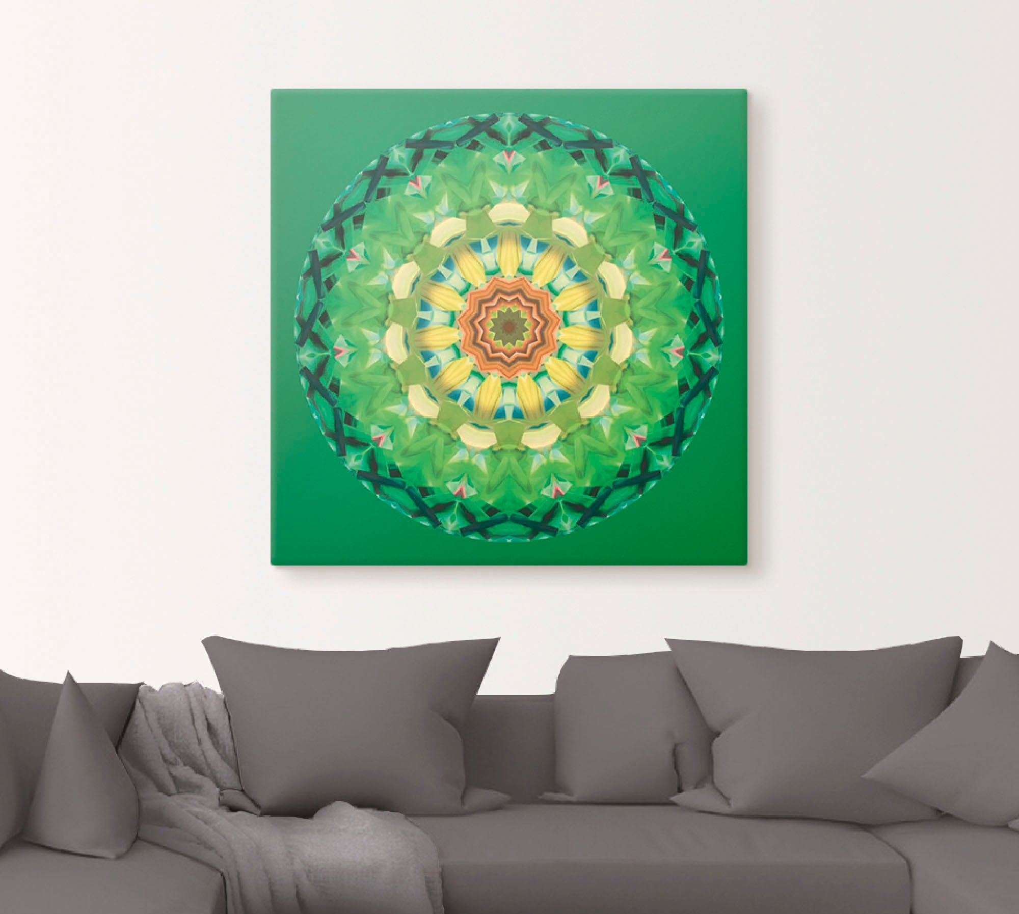 Artland Leinwandbild »Mandala II«, Muster, (1 St.), auf Keilrahmen gespannt