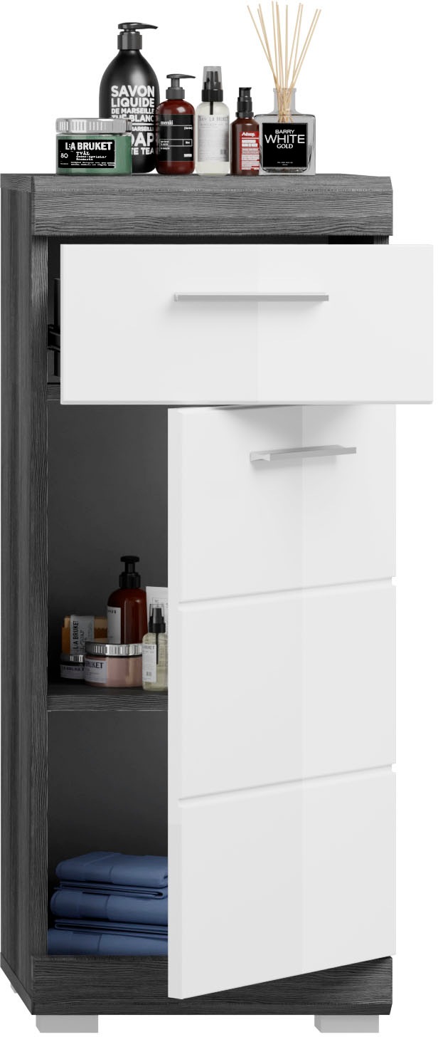 INOSIGN Badmöbel-Set »Siena, 4 teilig, bestehend aus:«, (Set, 4 St.), Waschbeckenunterschrank, Spiegel, Unterschrank, Hängeschrank