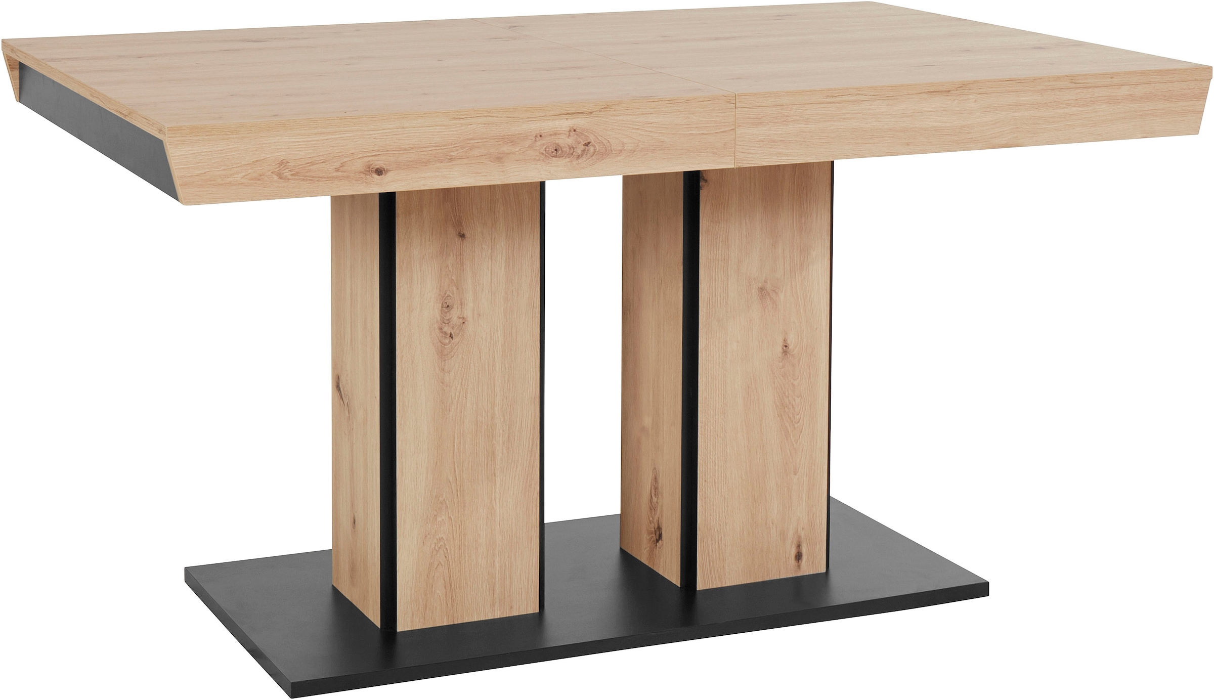 HELA Essgruppe »Agnes Esstisch ausziehbar, Tisch ausziehbar 140 -220 cm,«, (Set, 5 tlg.), Belastbarkeit 140 KG, bequem gepolstert mit Griff