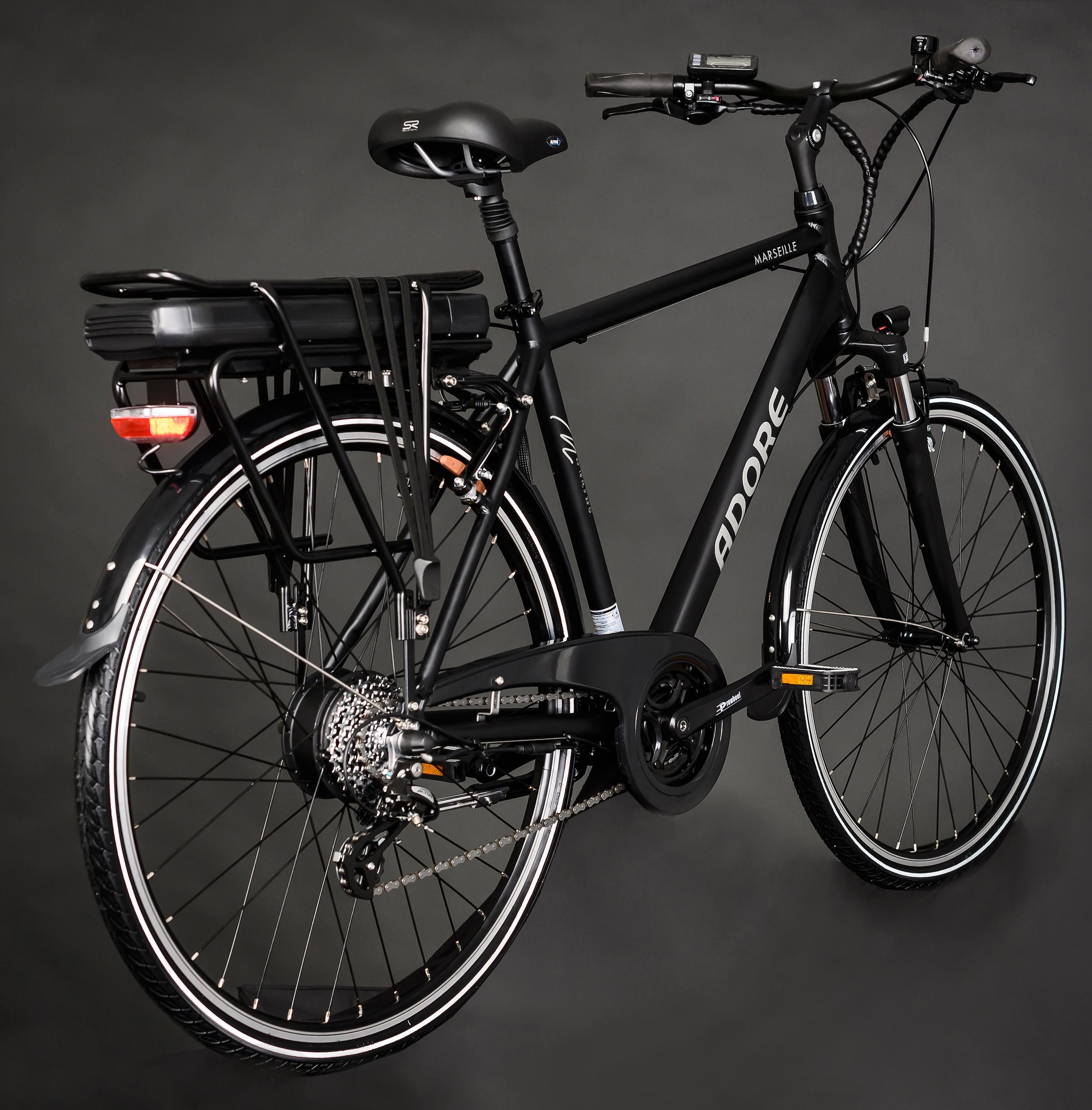 Adore E-Bike »Partnerset Marseille«, 24 Gang, Shimano, Altus, Heckmotor 250 W, (Spar-Set, 2 tlg.), Pedelec, Elektrofahrrad für Damen