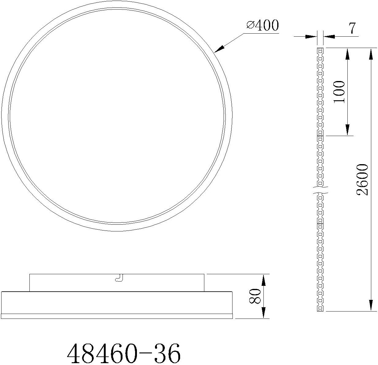 GLOBO LIGHTING Deckenleuchte »HEDI« LED-Modul 1 Stk. Warmweiß Deckenlampe Wohnzimmer-Leuchte Schlafzimmer-Leuchte Flur Küche