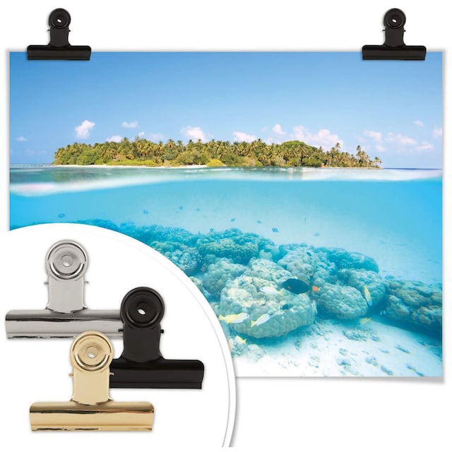 Wall-Art Poster »Unterwasserwelt Malediven«, Meer, (1 St.), Poster, Wandbild,  Bild, Wandposter bestellen | BAUR