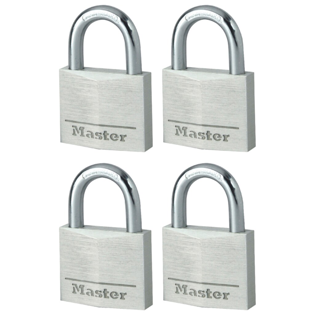 Master Lock Vorhängeschloss, (Set, 4 tlg.)