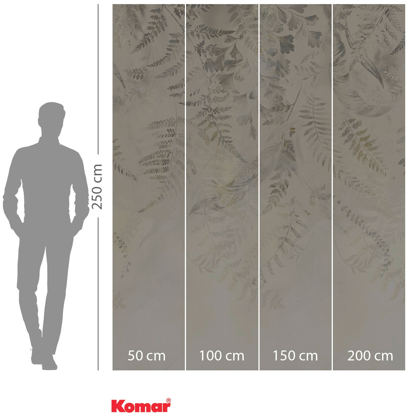 Komar Vliestapete »Digitaldruck Vlies - Herbarium - Größe 200 x 250 cm«, bedruckt, Wohnzimmer, Schlafzimmer