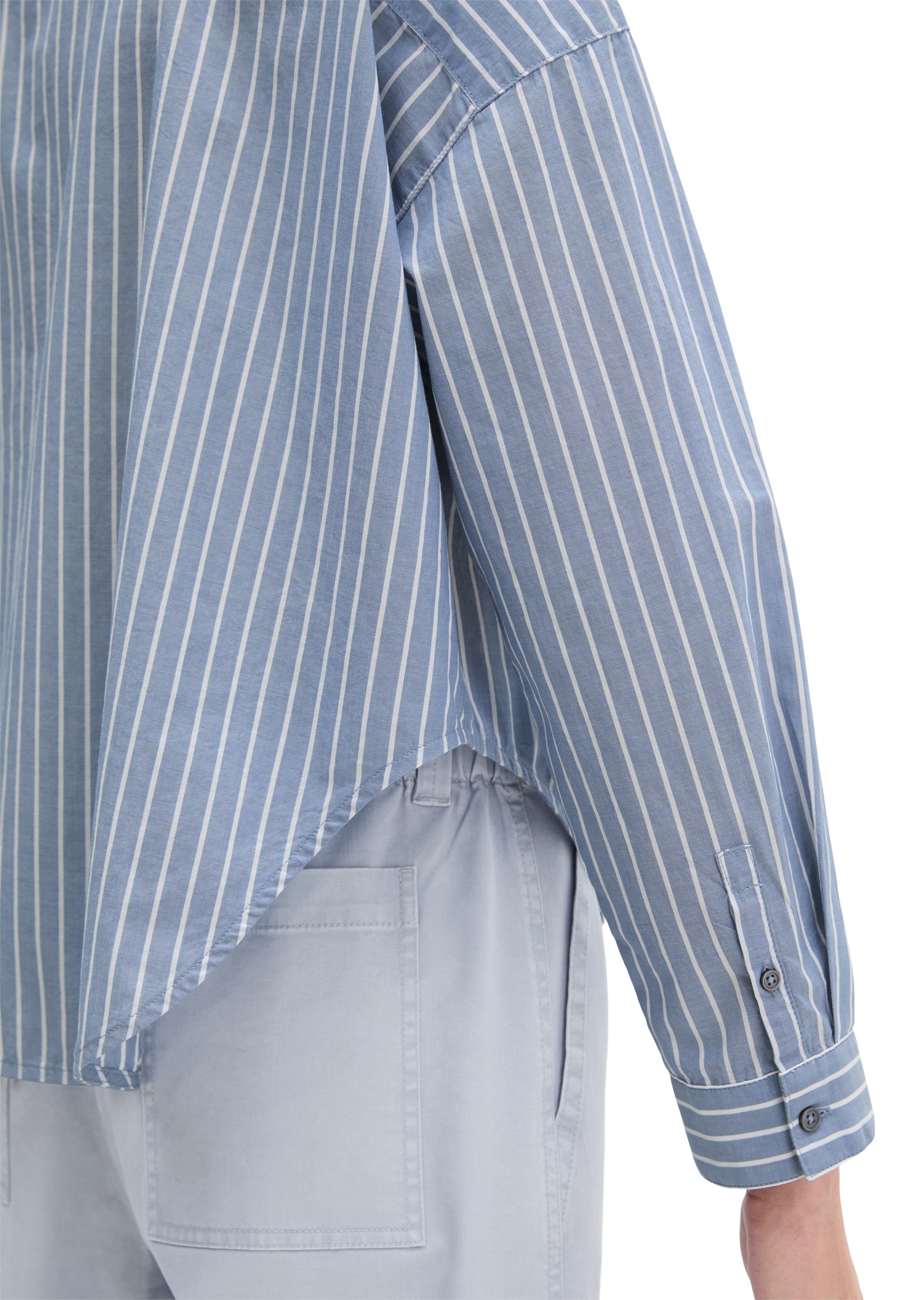 Marc O'Polo Langarmbluse »aus Baumwoll-Chambray«