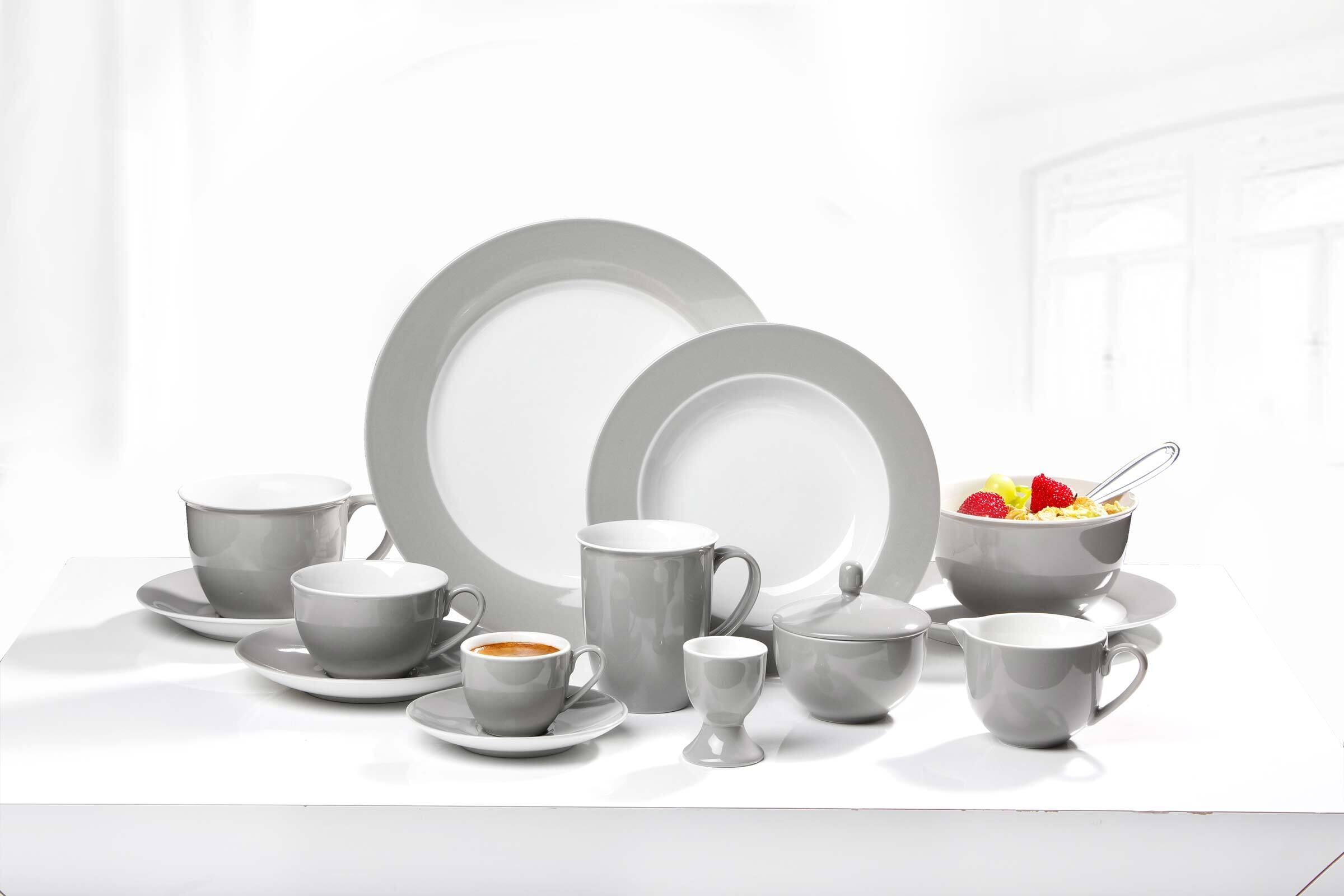 Ritzenhoff & Breker Geschirr-Set »Tafelservice Doppio 12er Set bunt« Spülmaschinenfest, Mikrowellensicher