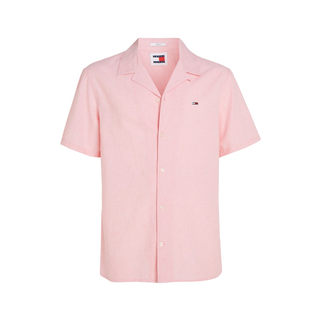 Tommy Jeans Kurzarmhemd »TJM LINEN BLEND CAMP SHIRT EXT«