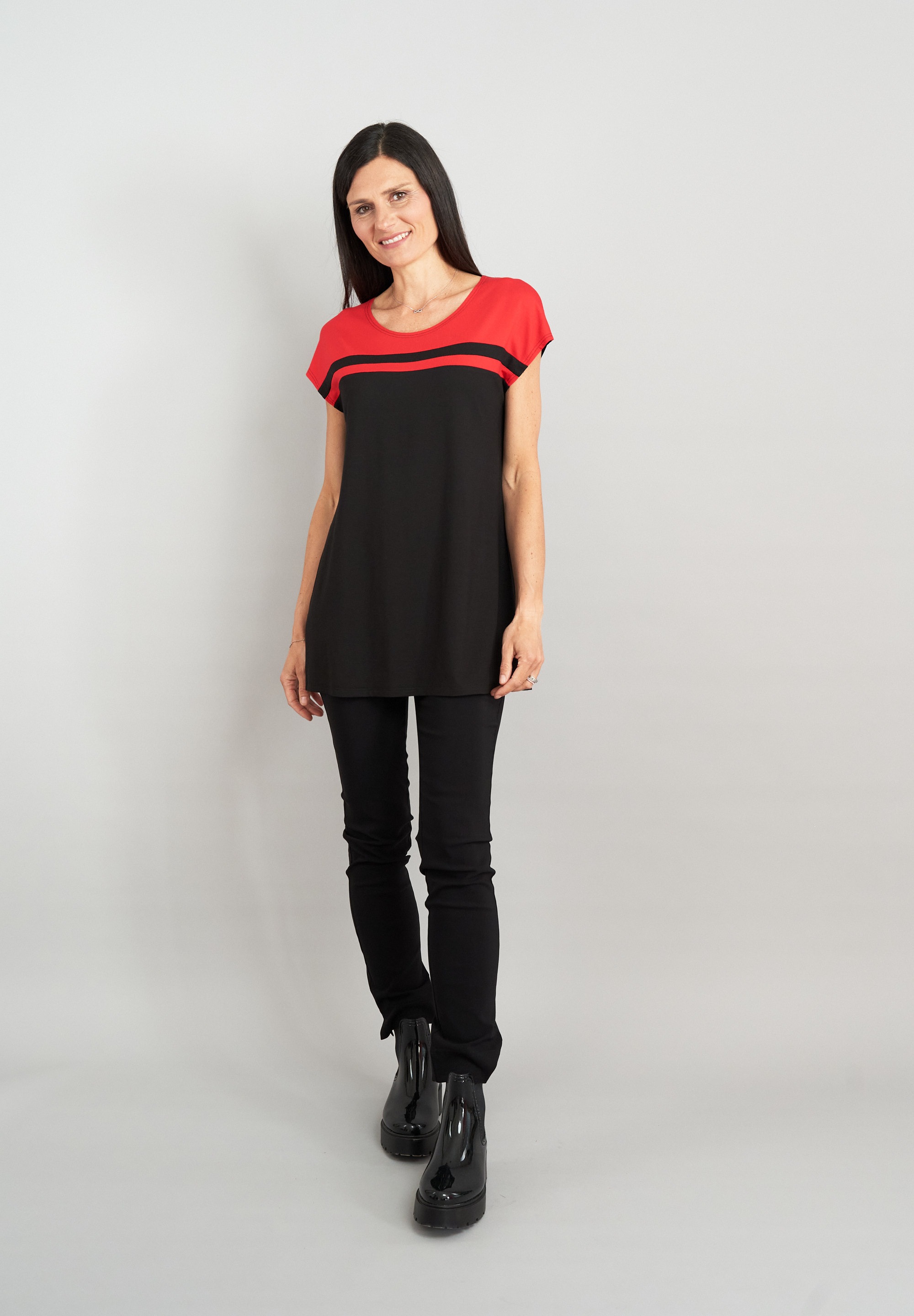 Seidel Moden T-Shirt, Long-Top mit Colorblocking - MADE IN GERMANY günstig online kaufen