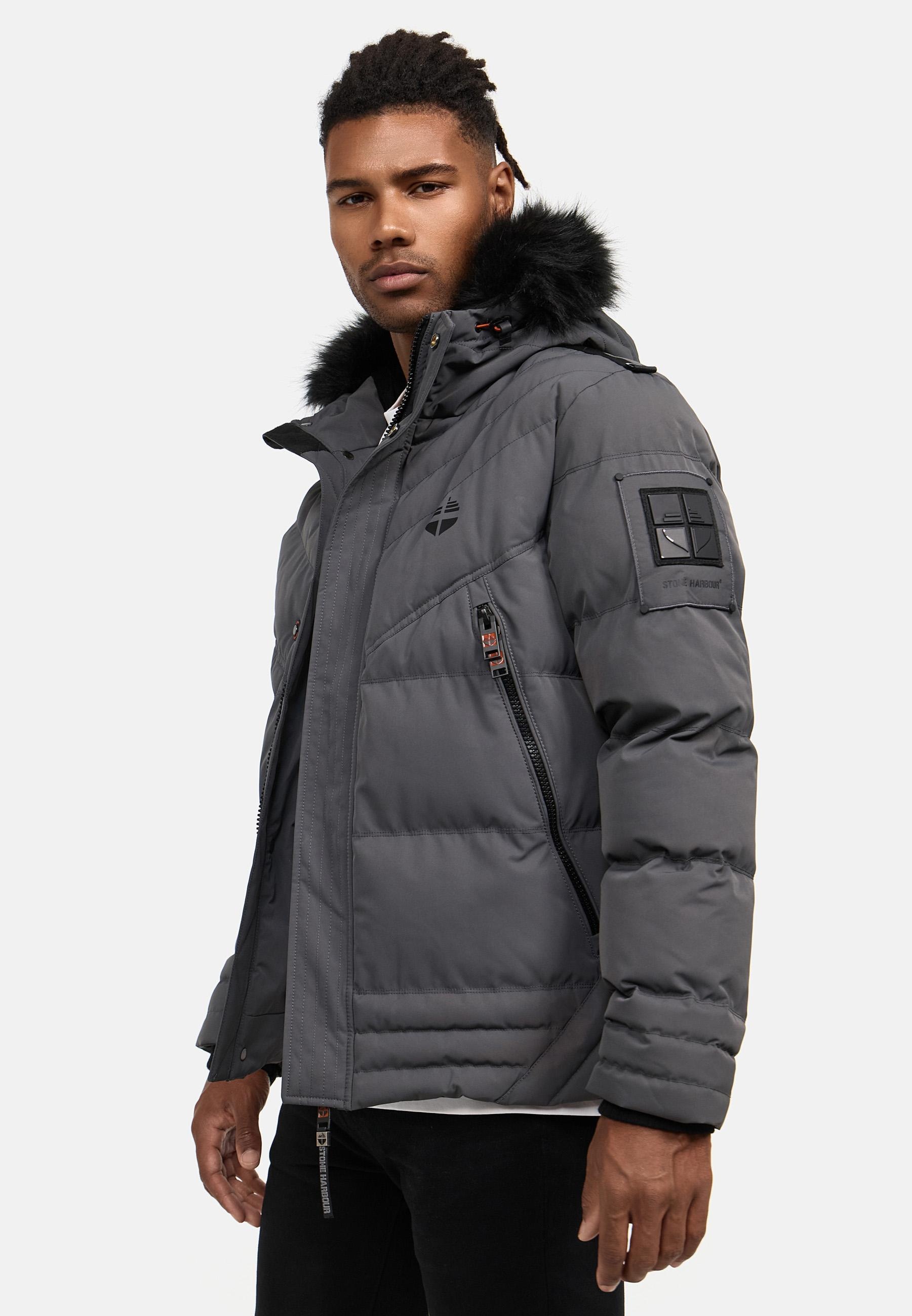 Stone Harbour Steppjacke »Romaan«, mit Kapuze, gesteppte Winterjacke mit Kapuze