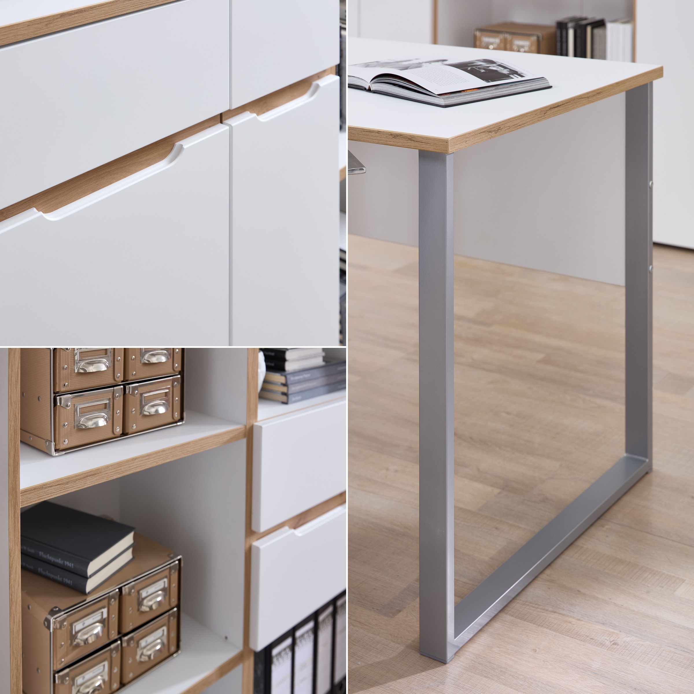 Innostyle Aktenschrank »Memphis Aktenschrank,45x122x38cm (B/H/T)« 1 Stk. tlg. 1 türig, Soft-Close, ABS-Kantenschutz