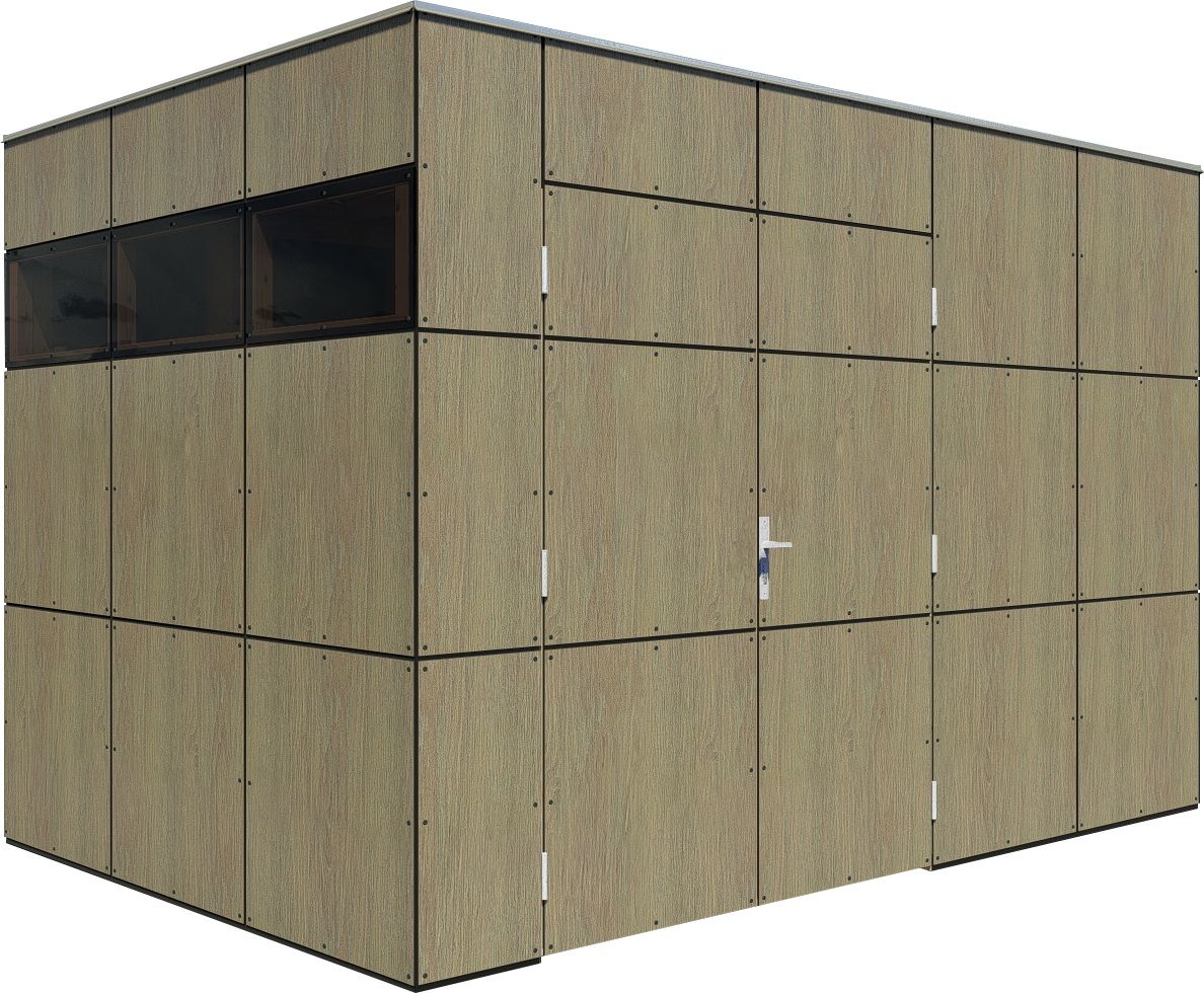 BERTILO Gartenhaus »HPL 2, in verschiedenen Farben«, Fassaden-HPL in Architekturqualität, witterungsbeständig, farbstabil