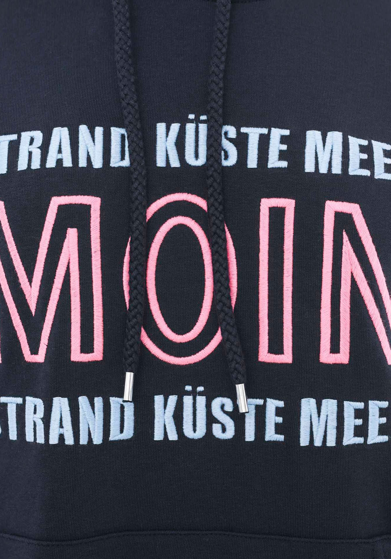 Zwillingsherz Sweatkleid »"Strand Küste Meer"«, mit Kapuze und Front Motiv "Strand Küste Meer"